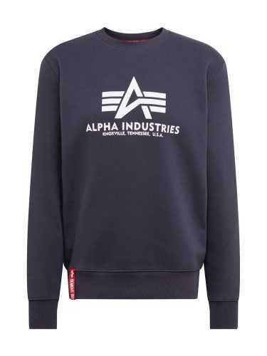 ALPHA INDUSTRIES Tréning póló  fehér / tengerészkék / piros