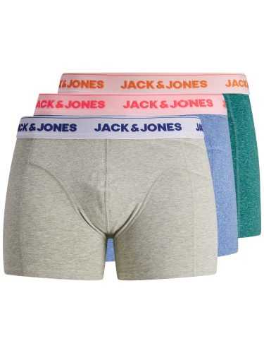 JACK & JONES Boxeralsók  világoskék / zöld melír / szürke melír / dinnye / világos narancs