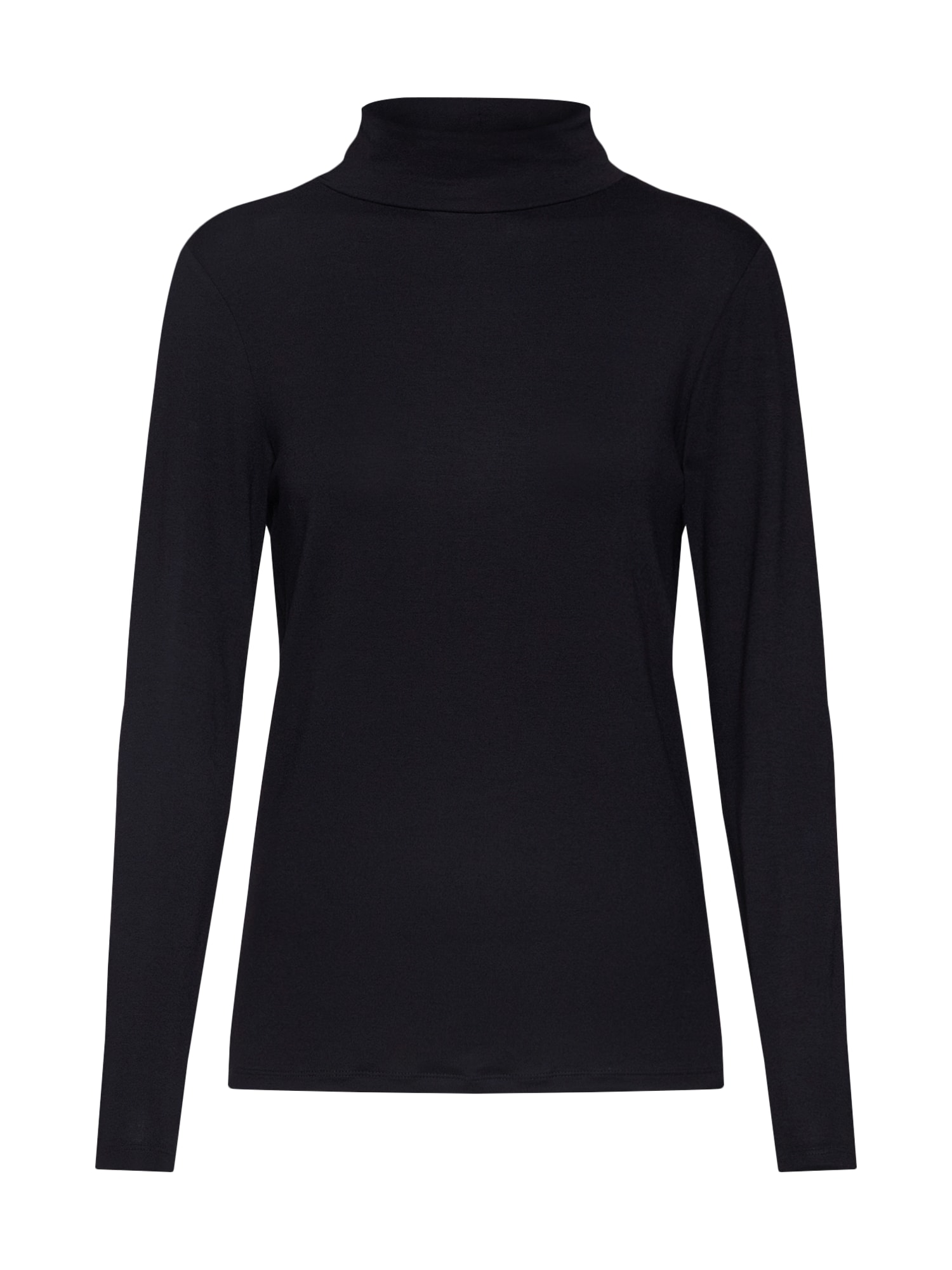 SOAKED IN LUXURY Póló 'Hanadi Rollneck ls'  fekete