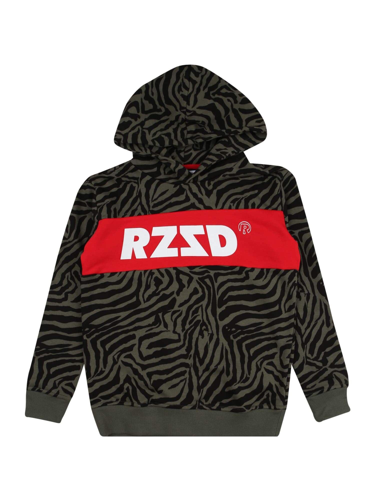 Raizzed Tréning póló 'Riga'  khaki / fekete / fehér / piros