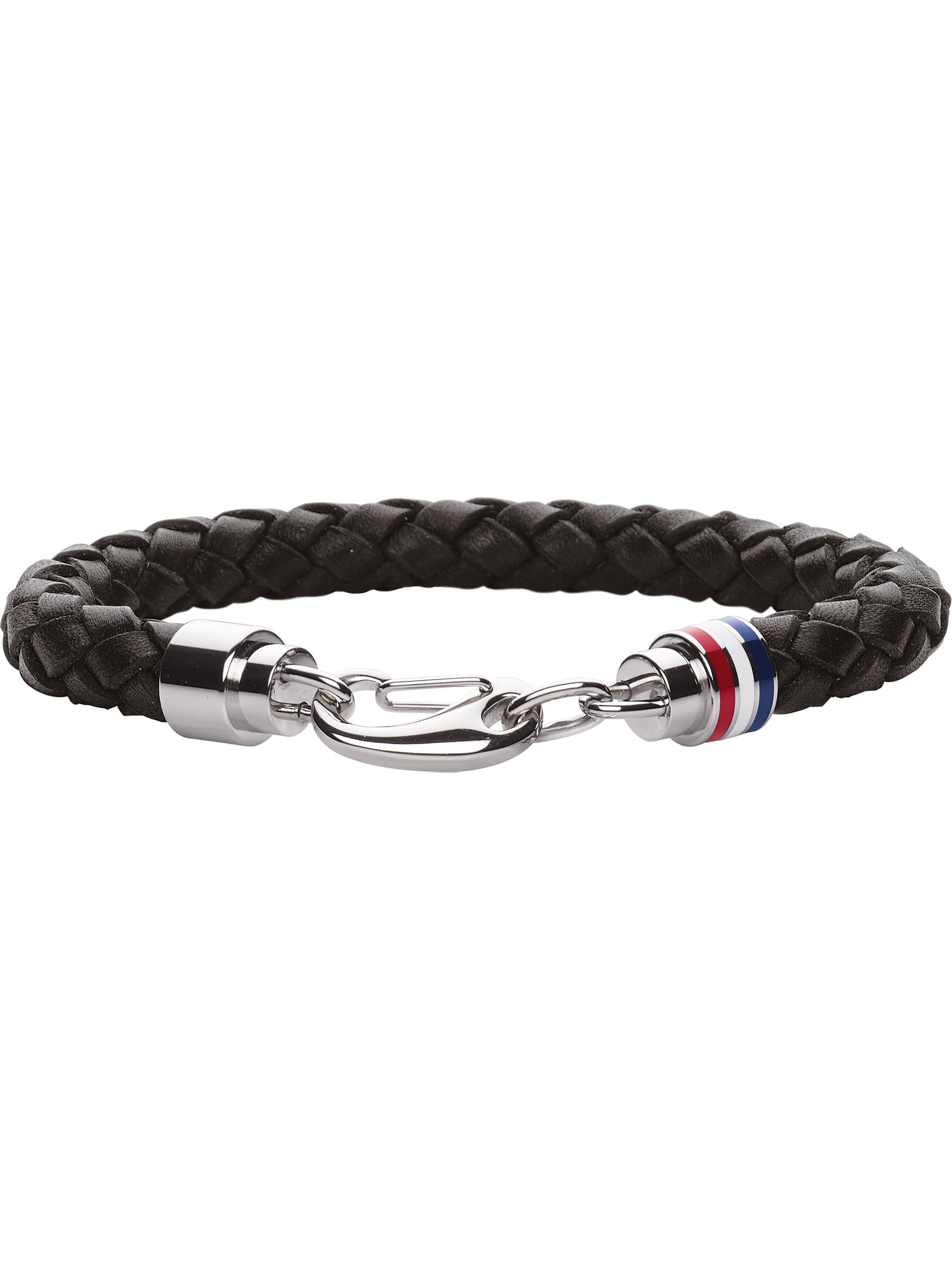 TOMMY HILFIGER Karkötő  fekete / ezüst