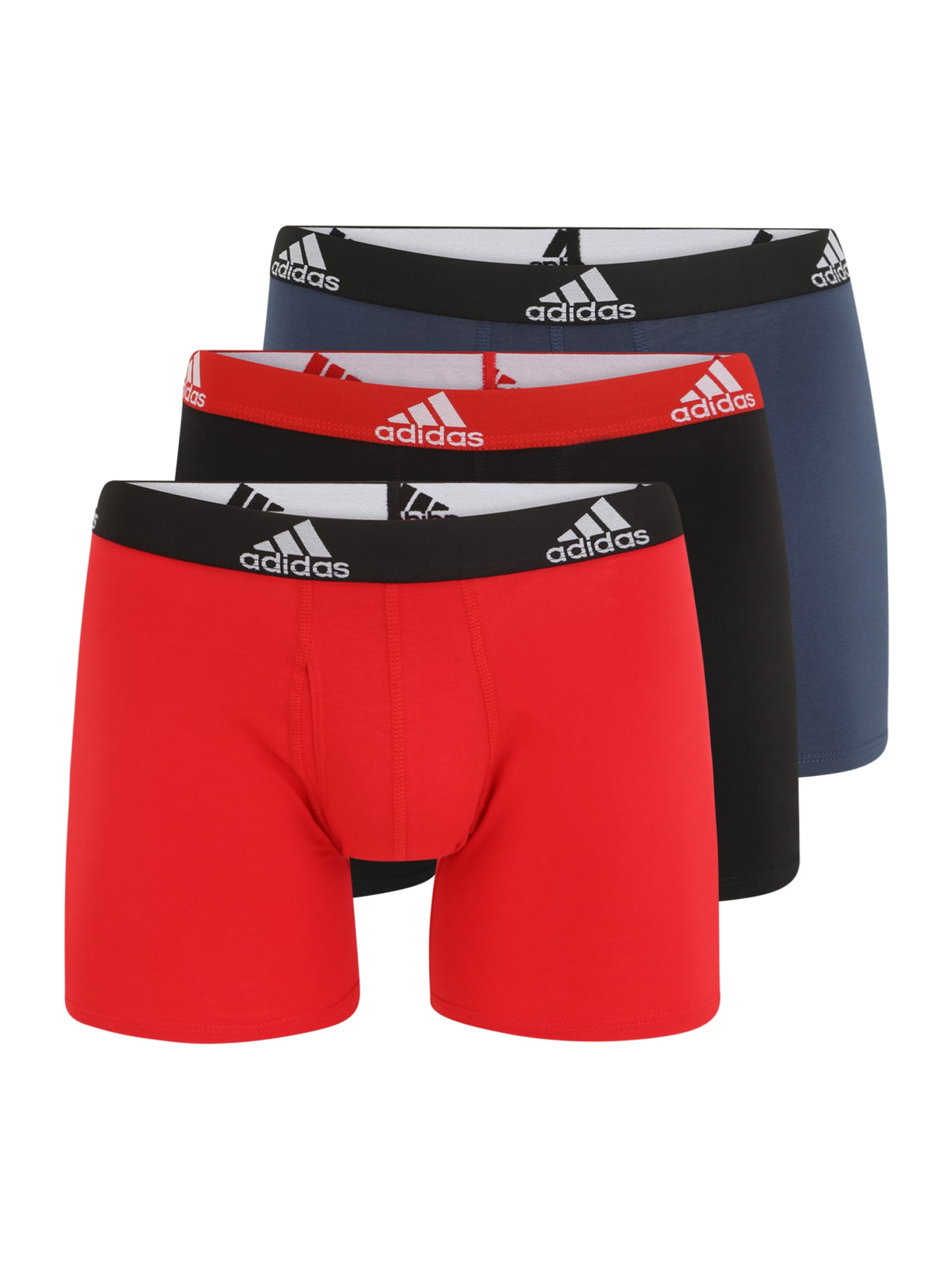ADIDAS PERFORMANCE Sport alsónadrágok  fekete / piros / fehér / tengerészkék
