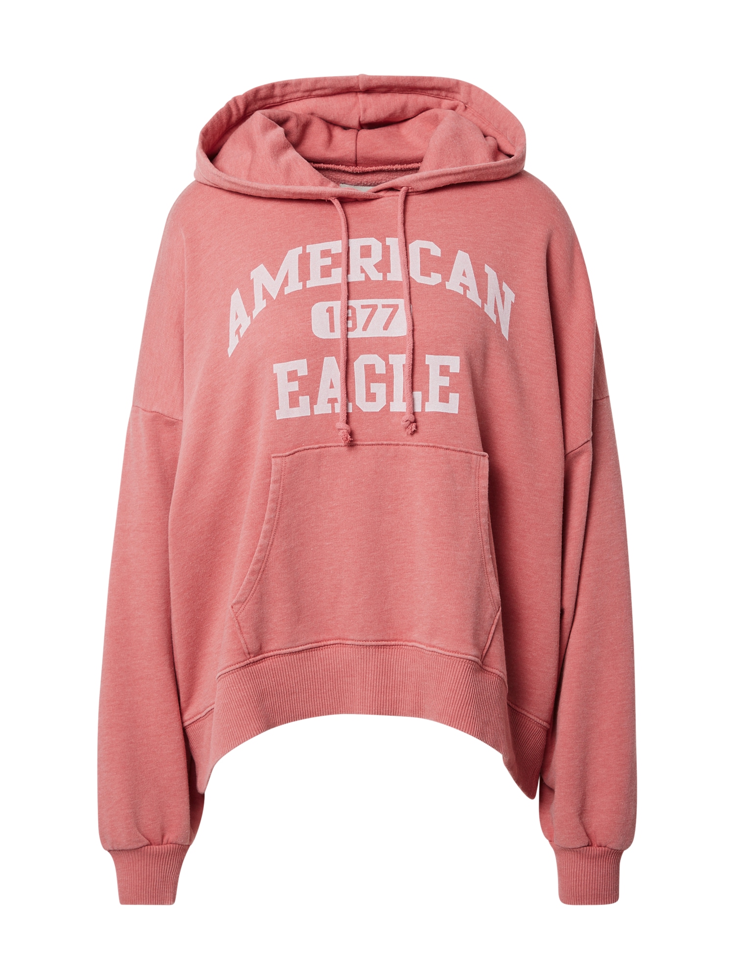 American Eagle Tréning póló  világos-rózsaszín / fehér