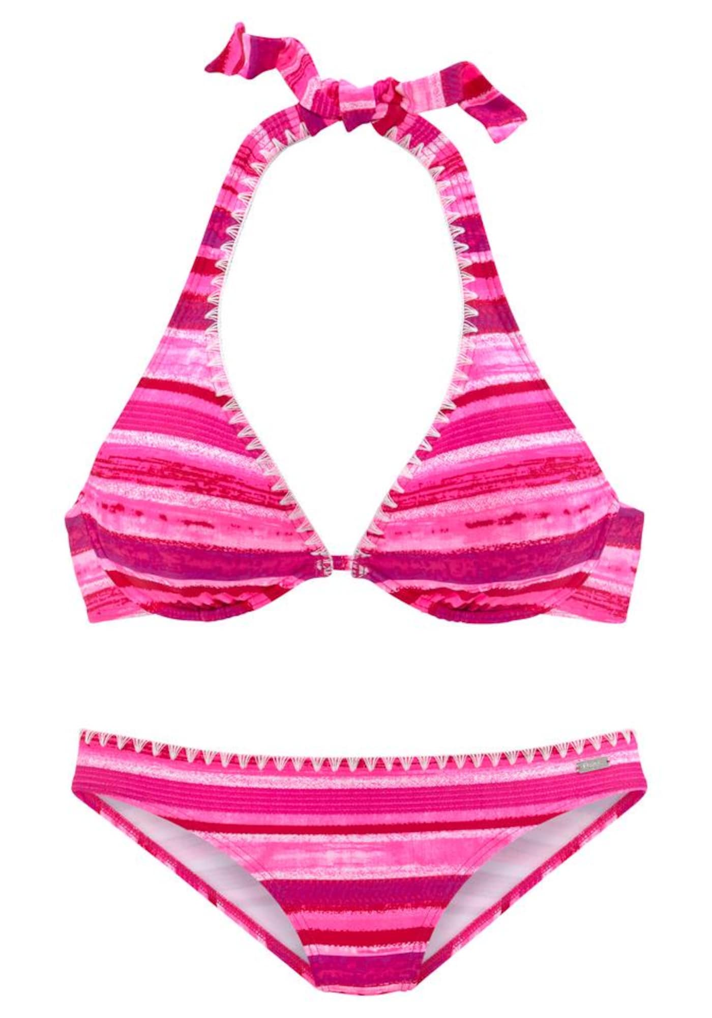 BUFFALO Bikini  rózsaszín / fehér