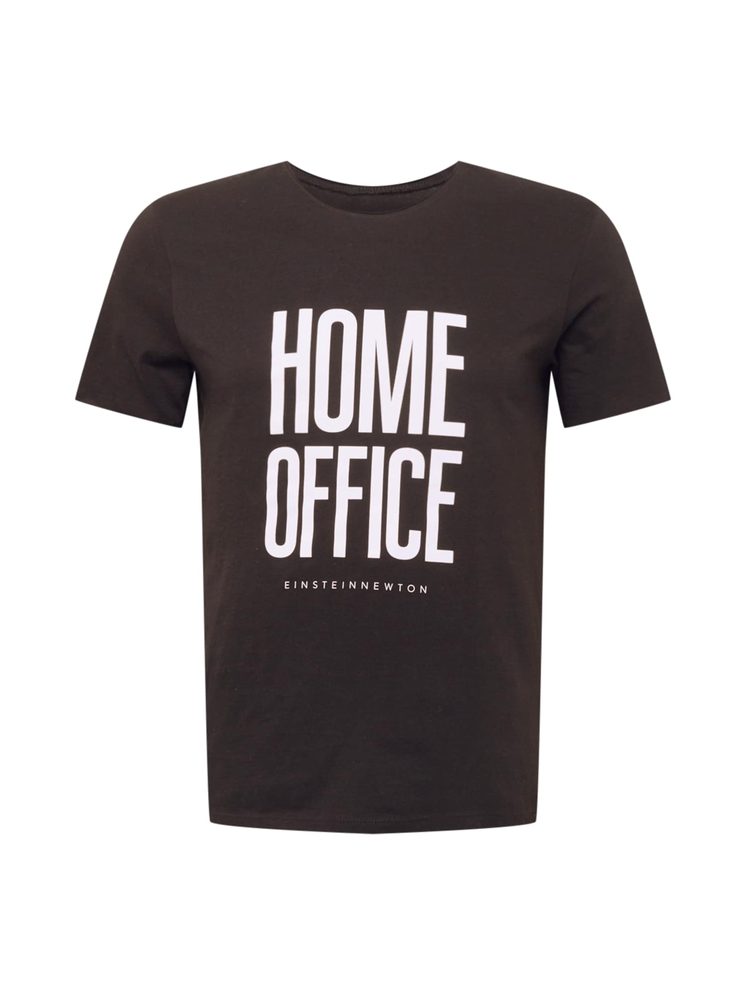 EINSTEIN & NEWTON Póló 'Home Office'  fekete / fehér