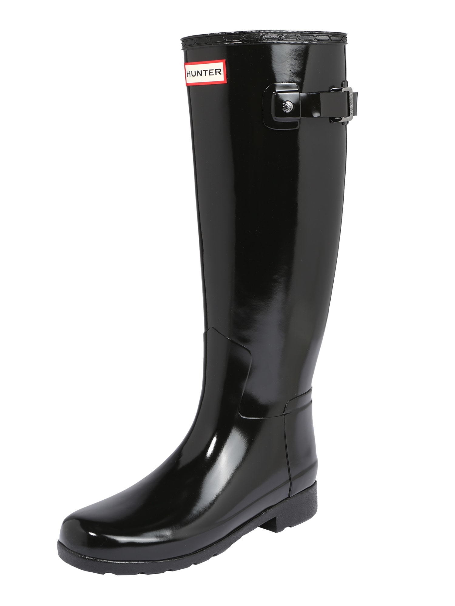 HUNTER Gumicsizmák 'WOMENS REFINED TALL GLOSS'  fekete