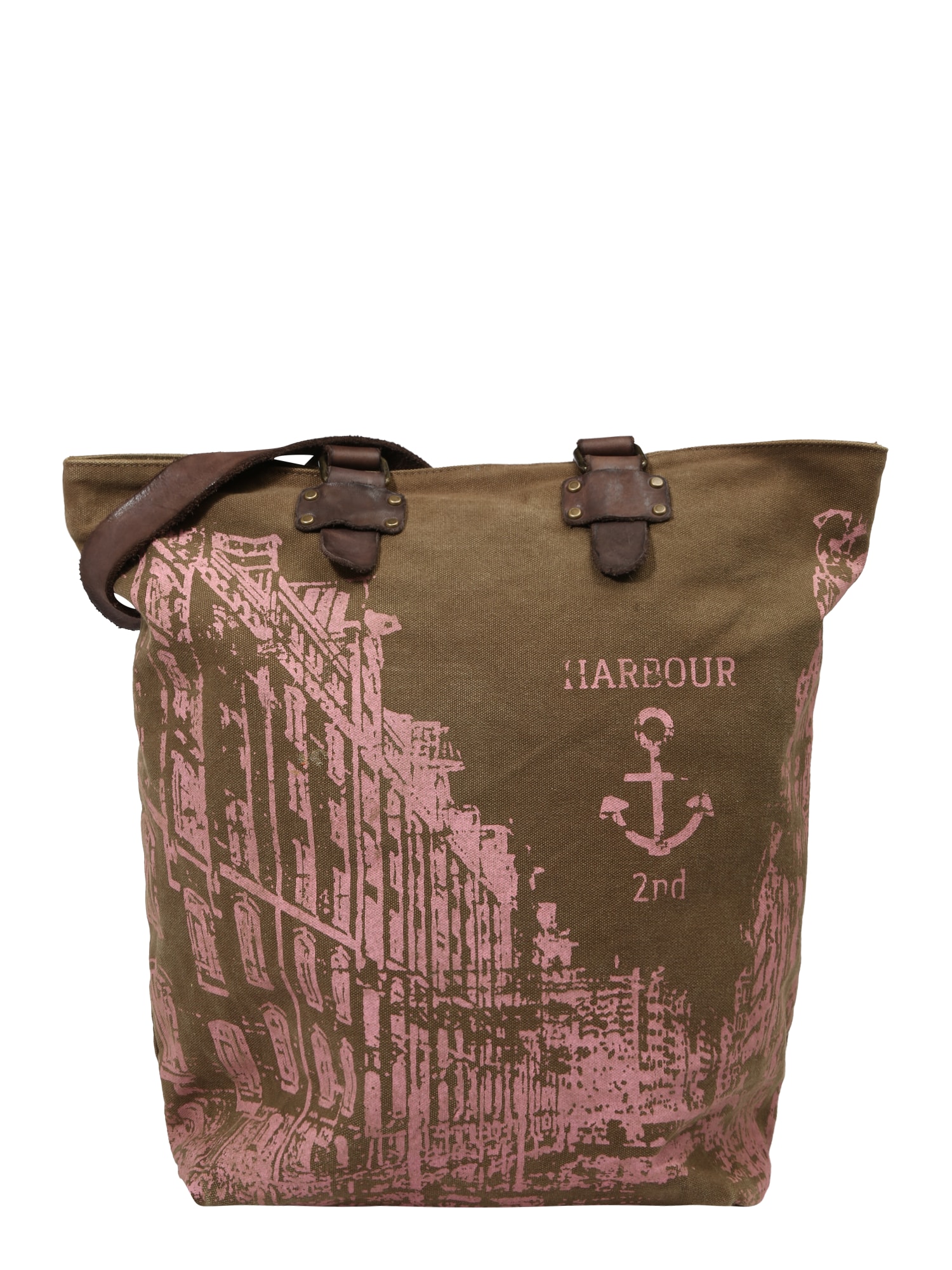 Harbour 2nd Shopper táska 'Pauli'  rózsaszín / khaki