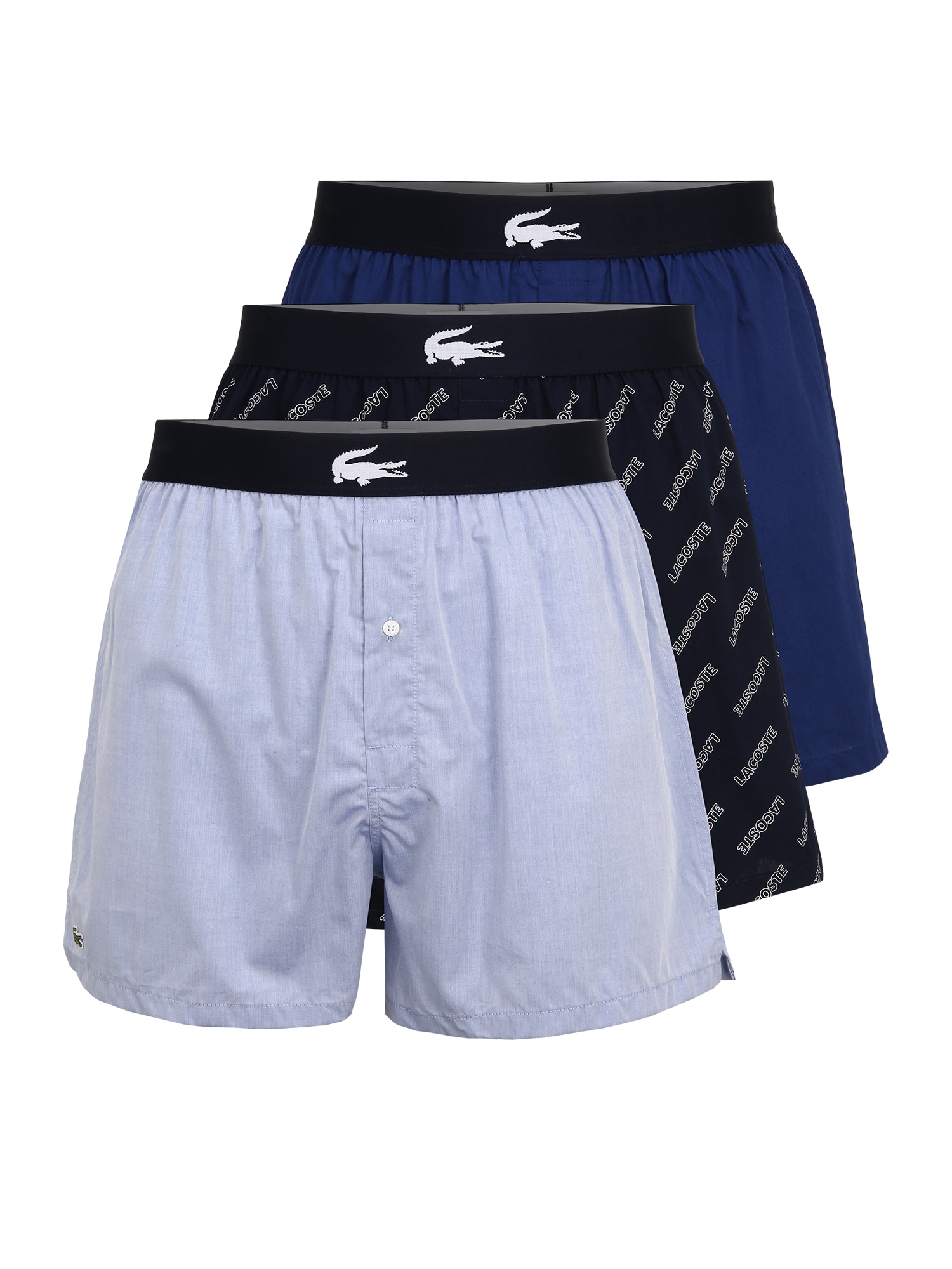 LACOSTE Boxeralsók  tengerészkék / kék / azúr / fehér