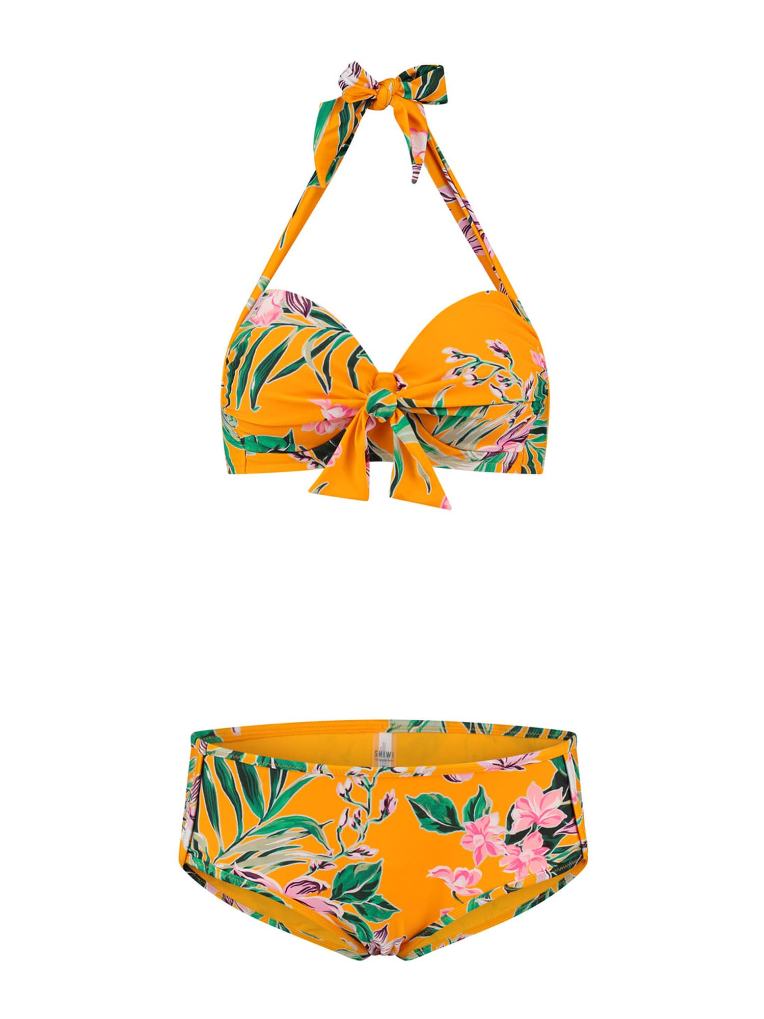 Shiwi Bikini  narancs / rózsaszín / fehér / zöld