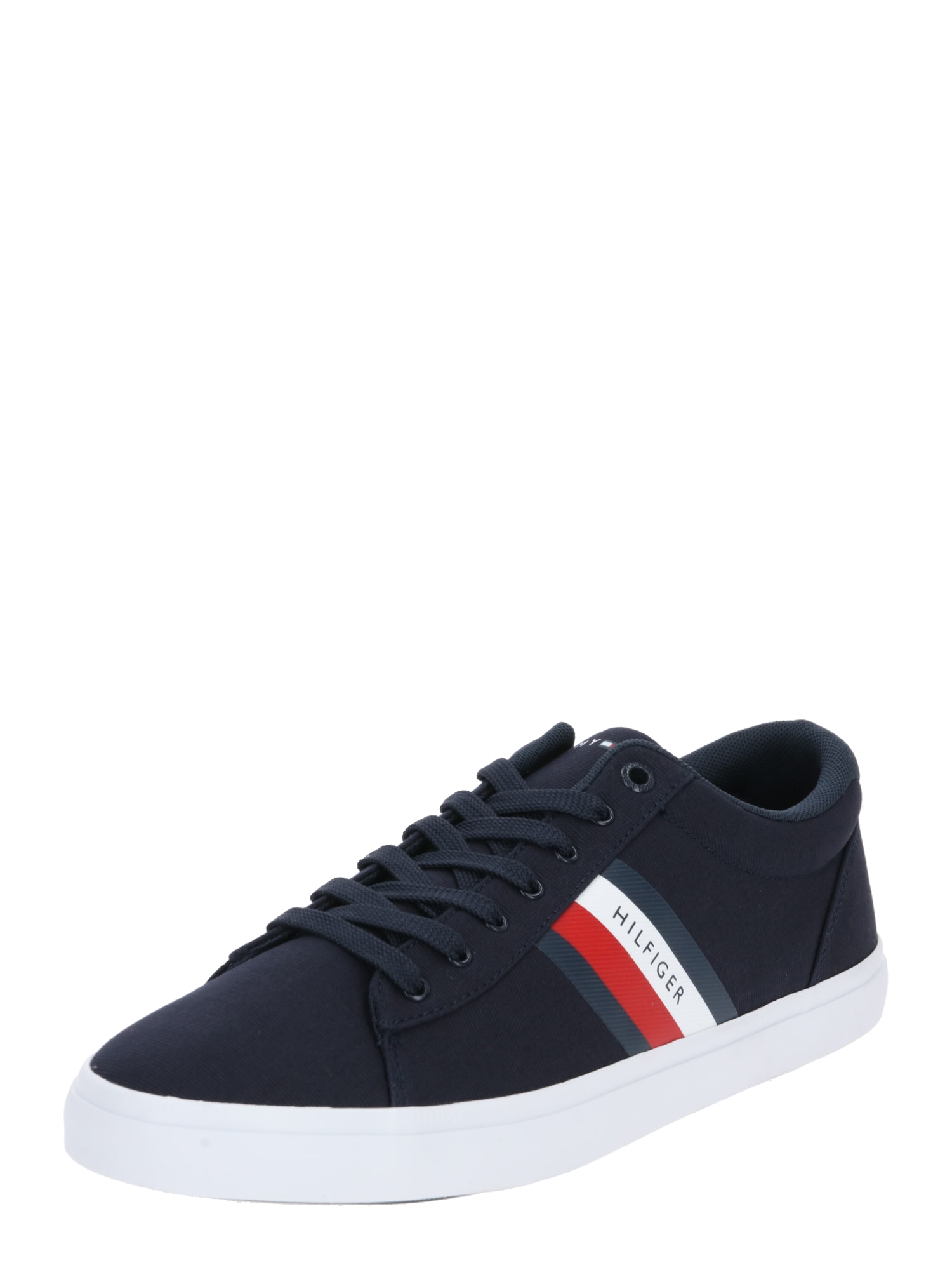 TOMMY HILFIGER Rövid szárú edzőcipők  fehér / tengerészkék / világospiros