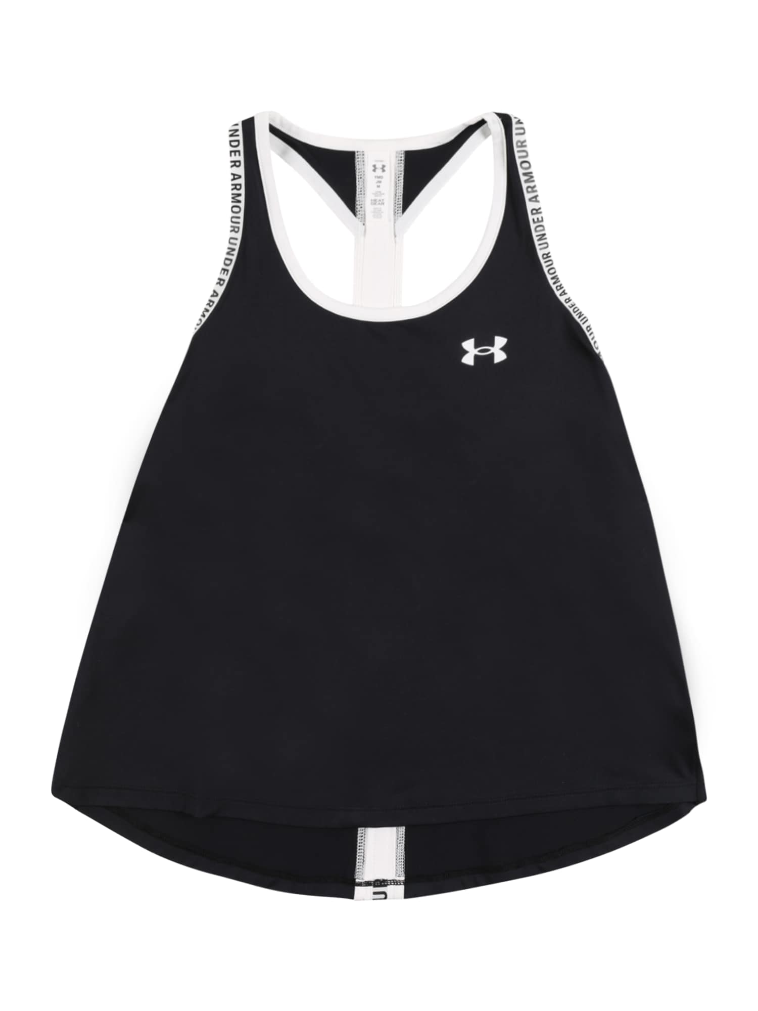 UNDER ARMOUR Sport top 'Knockout'  fekete / fehér