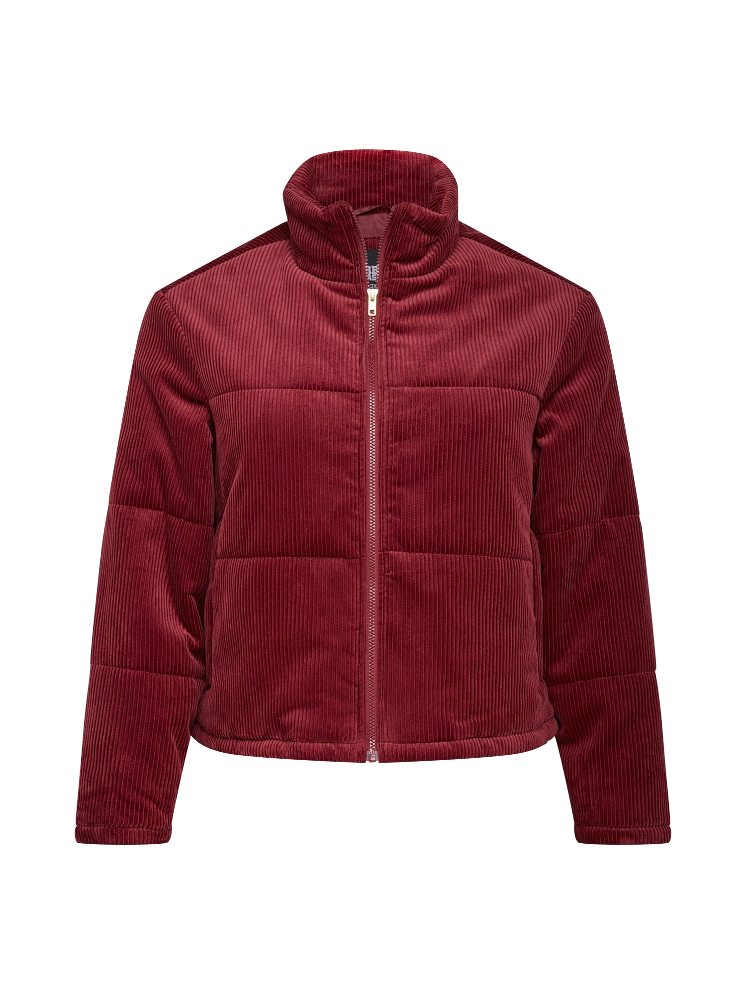 Urban Classics Átmeneti dzseki 'Corduroy Puffer Jacket'  burgundi vörös
