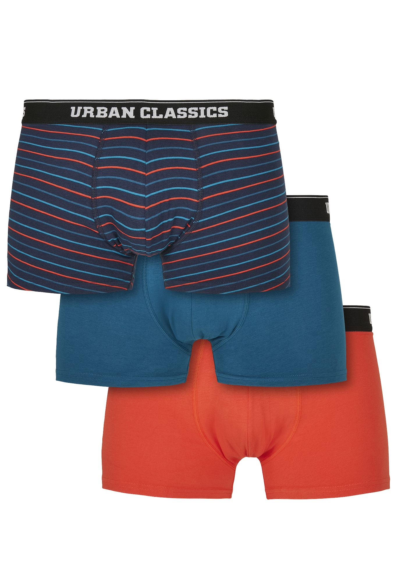 Urban Classics Boxeralsók  narancsvörös / éjkék / kék
