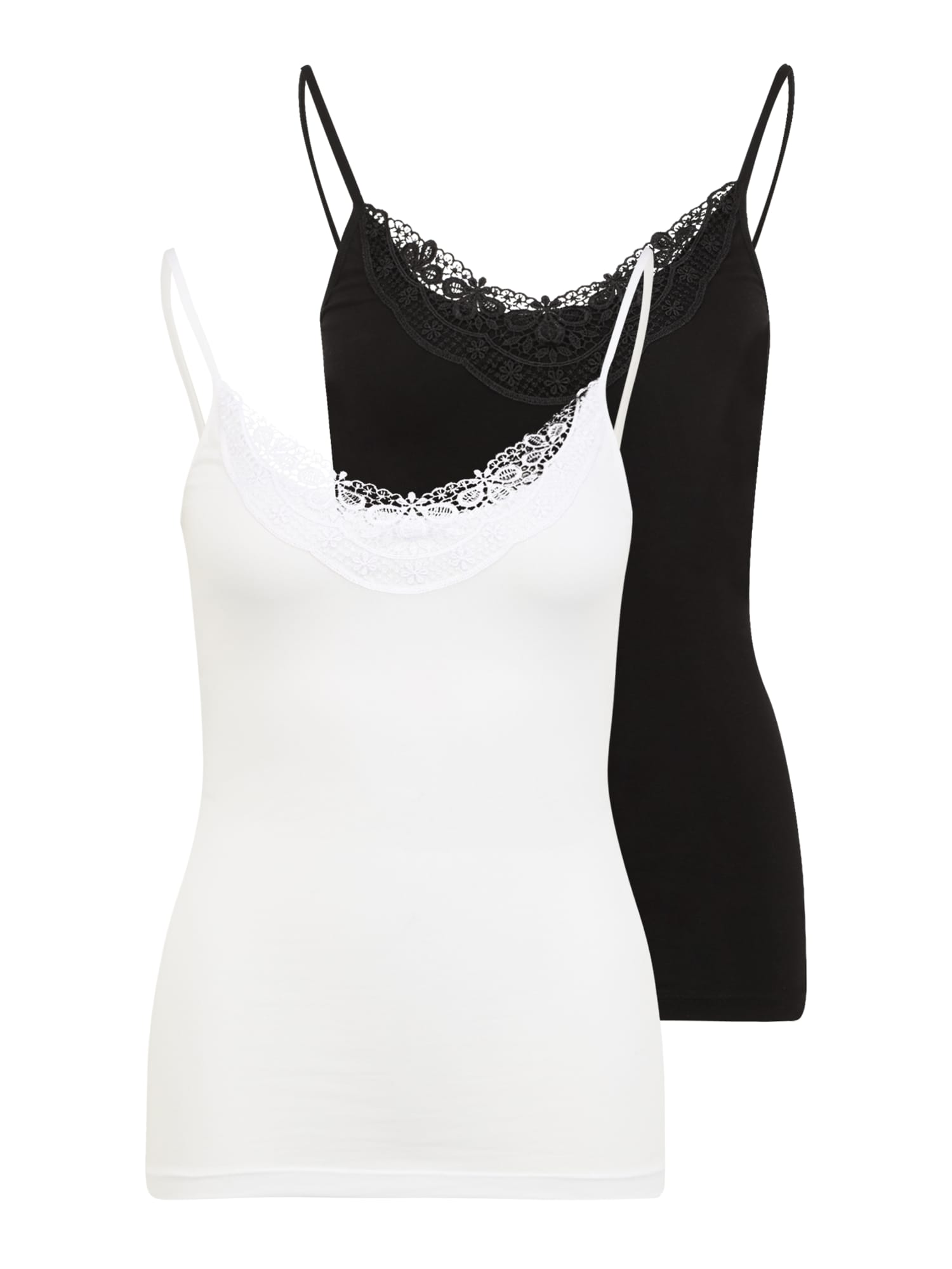 Vero Moda Petite Top 'INGE'  fekete / fehér