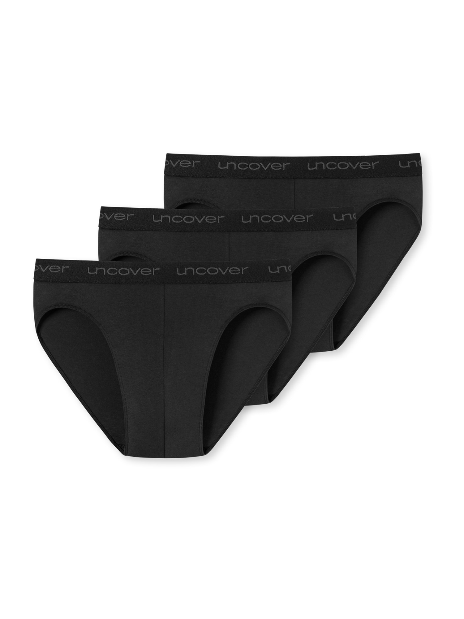 uncover by SCHIESSER Slip '3er-Pack Uncover'  fekete