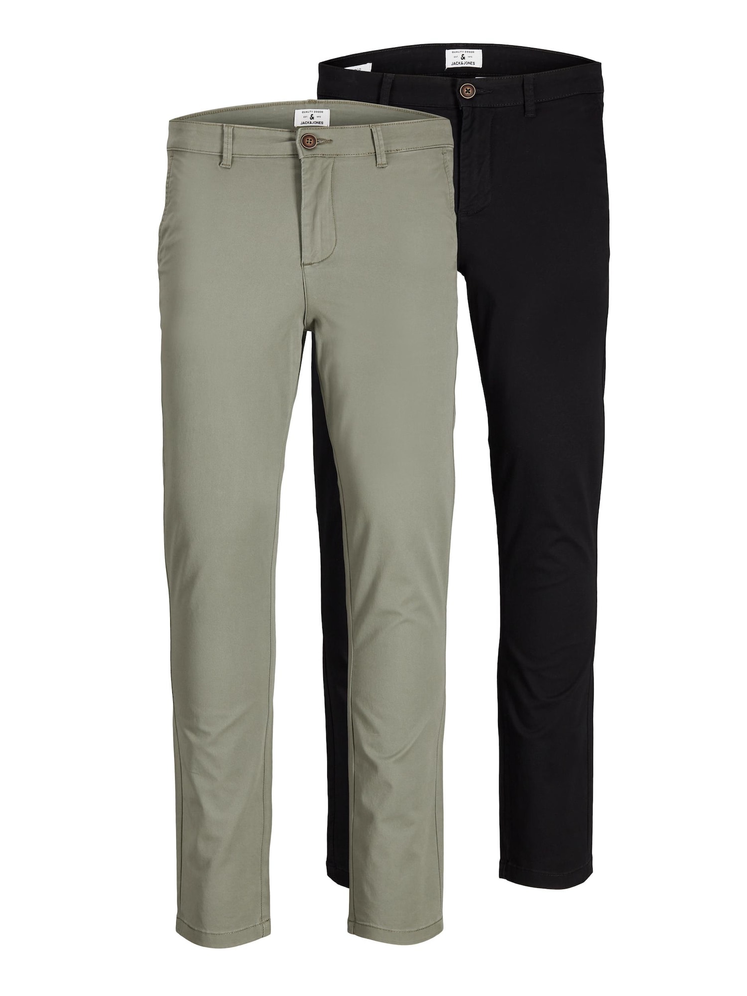 JACK & JONES Chino nadrág 'Marco'  fekete / olíva