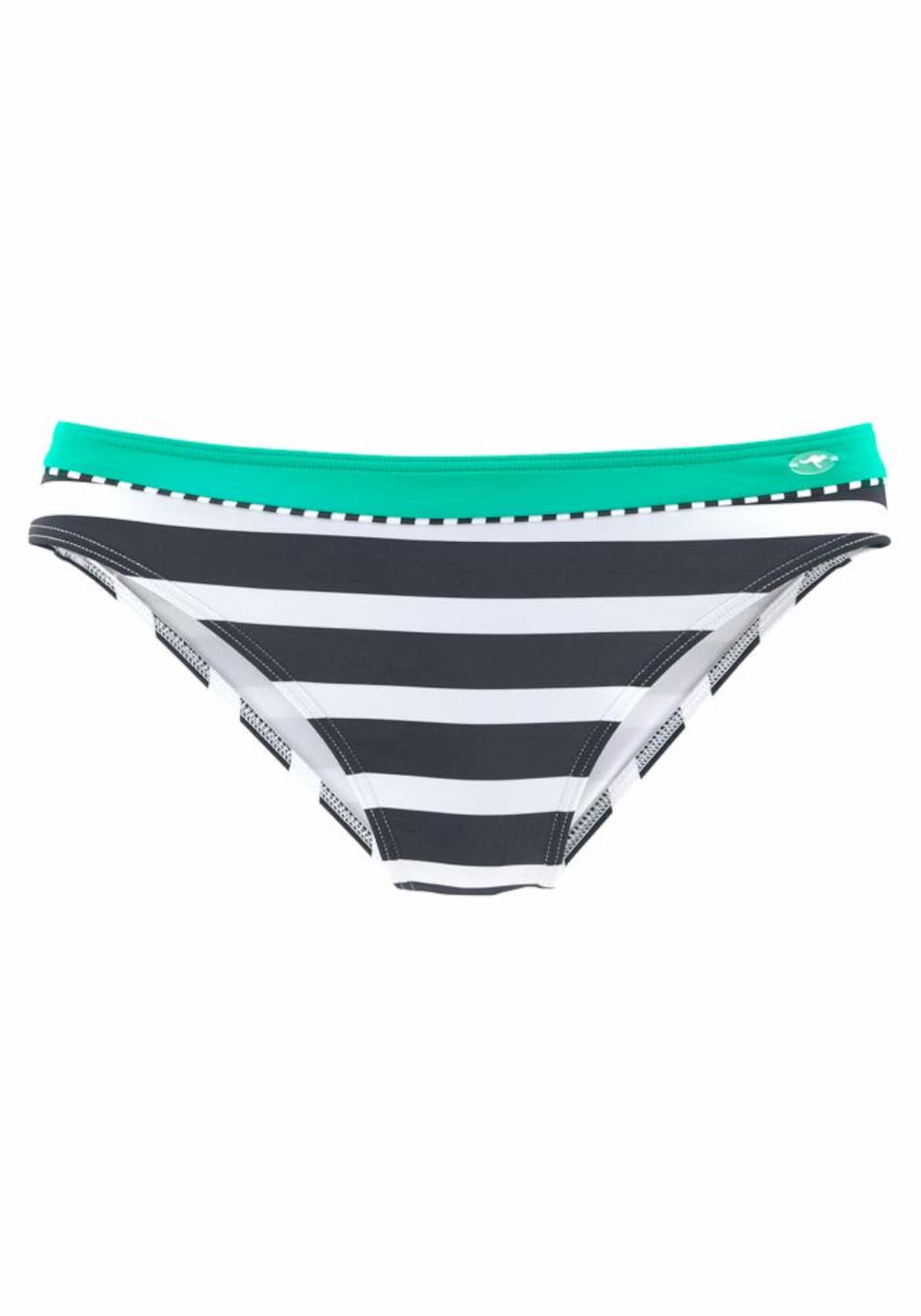 KangaROOS Bikini nadrágok  jáde / fekete / fehér