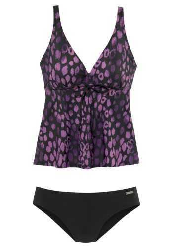 LASCANA Tankini  lila / fekete