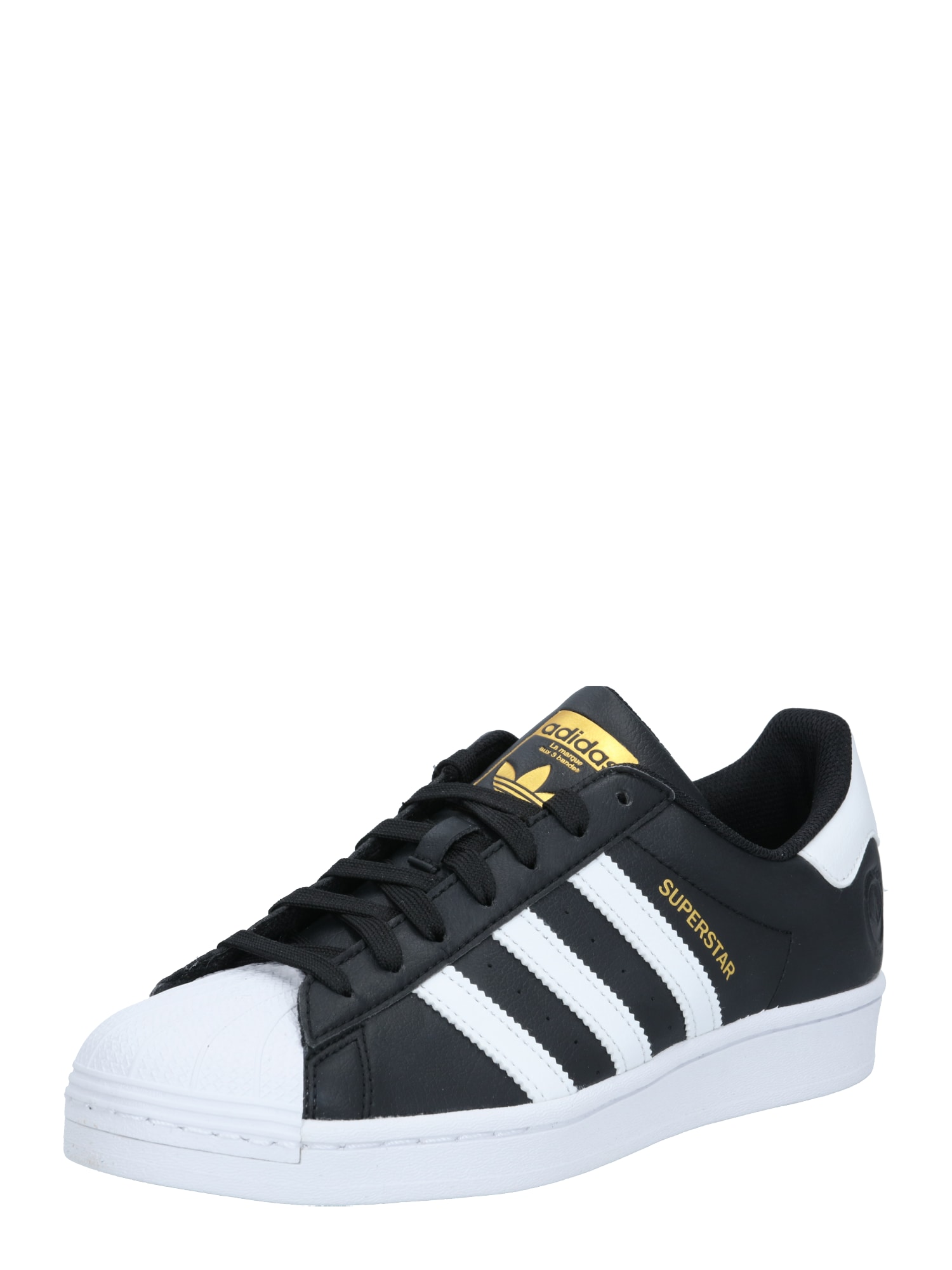 ADIDAS ORIGINALS Rövid szárú edzőcipők 'Superstar'  fekete / fehér / arany