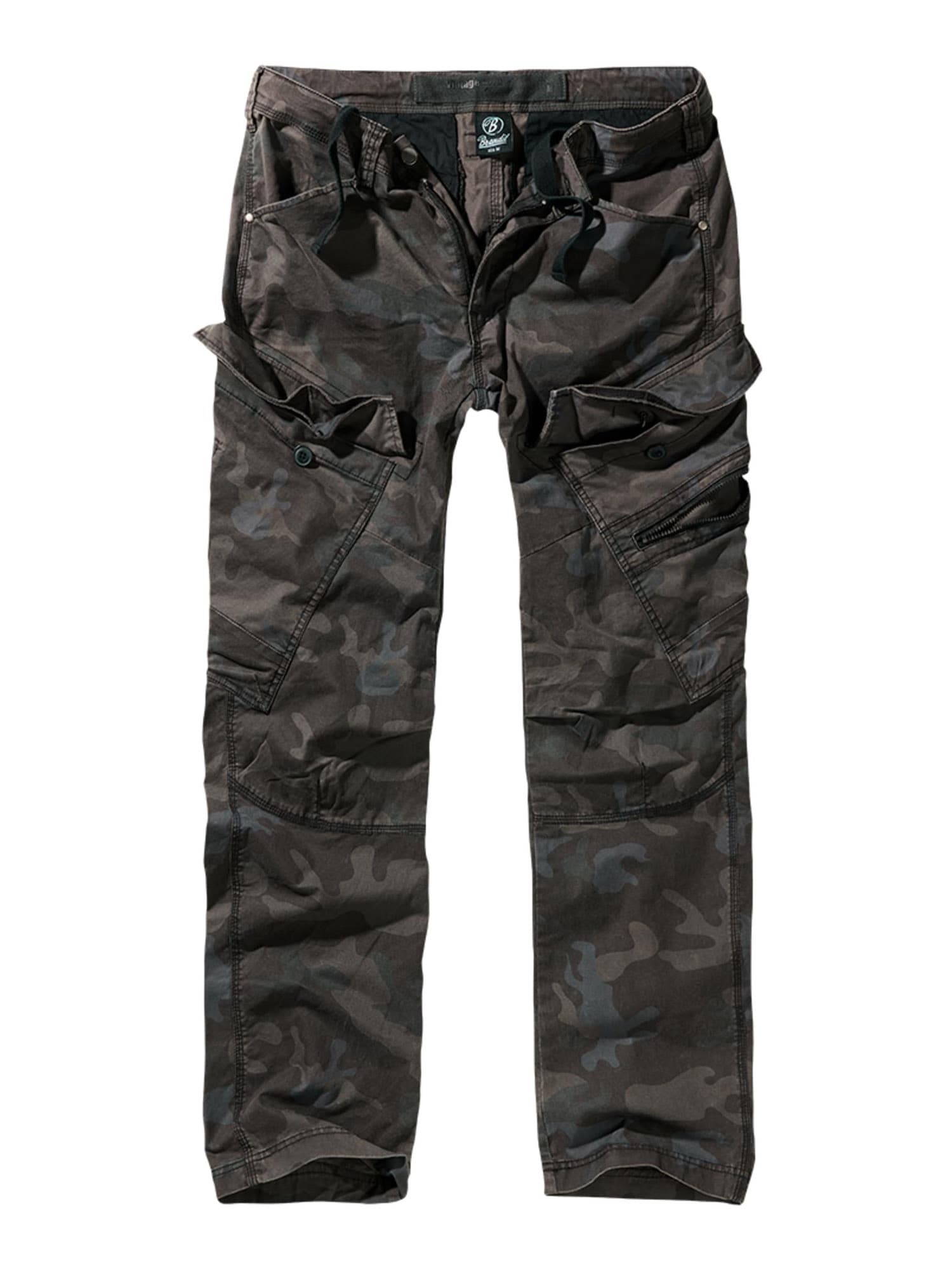 Brandit Cargo nadrágok  sötét barna / sötétszürke / brokát