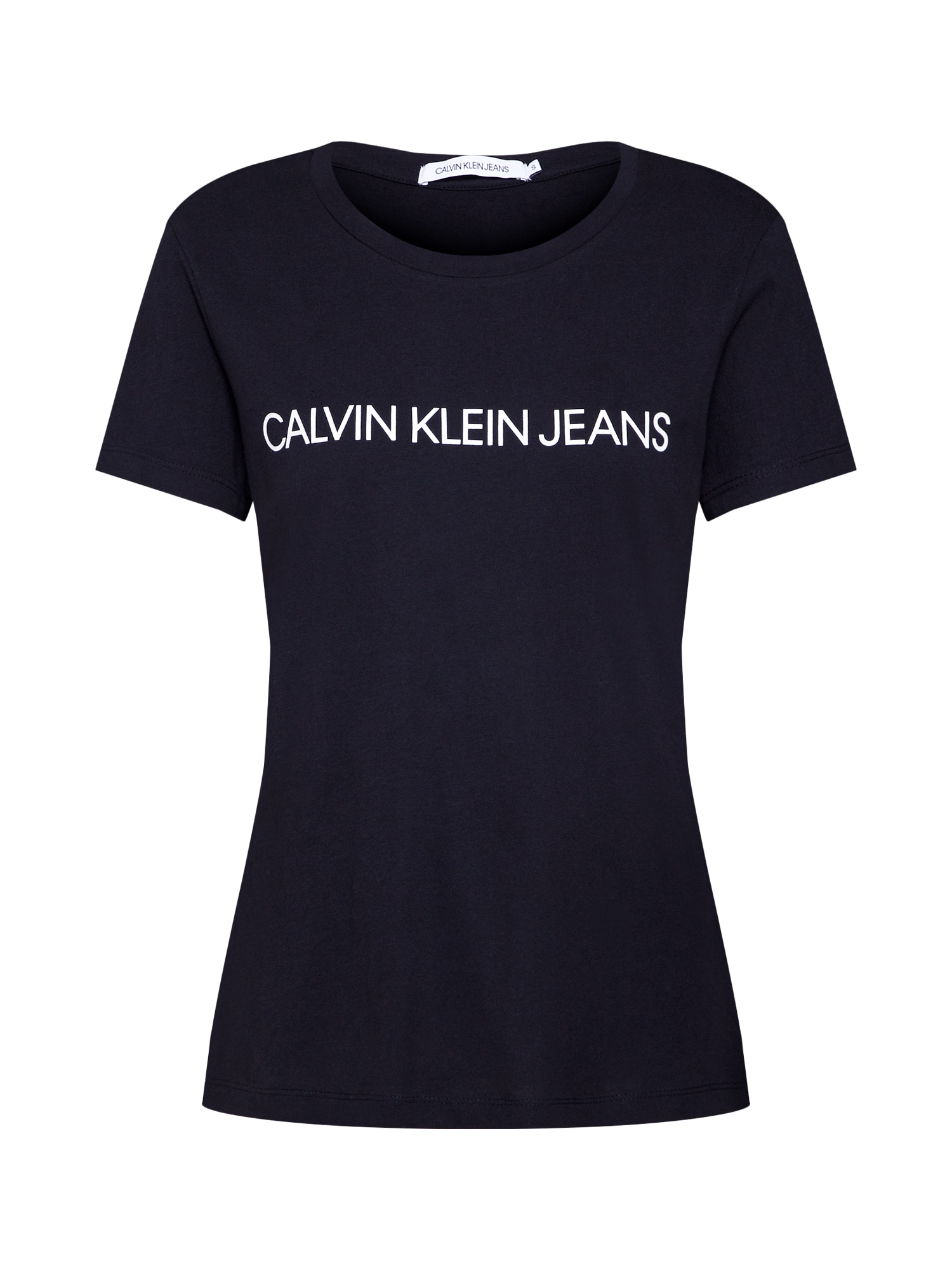 Calvin Klein Jeans Póló 'Institutional Logo'  fehér / fekete