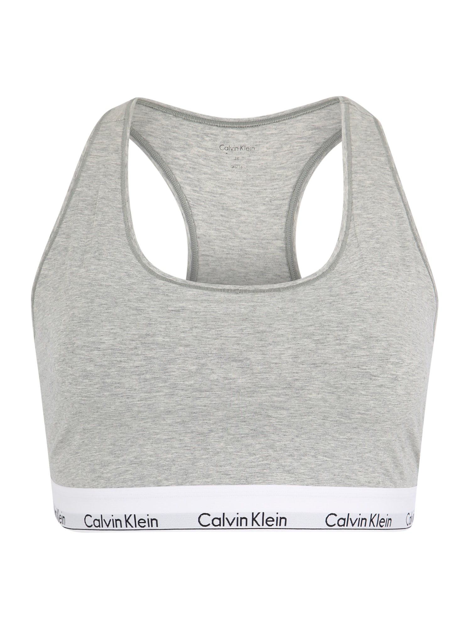 Calvin Klein Underwear Melltartó 'UNLINED BRALETTE'  szürke melír