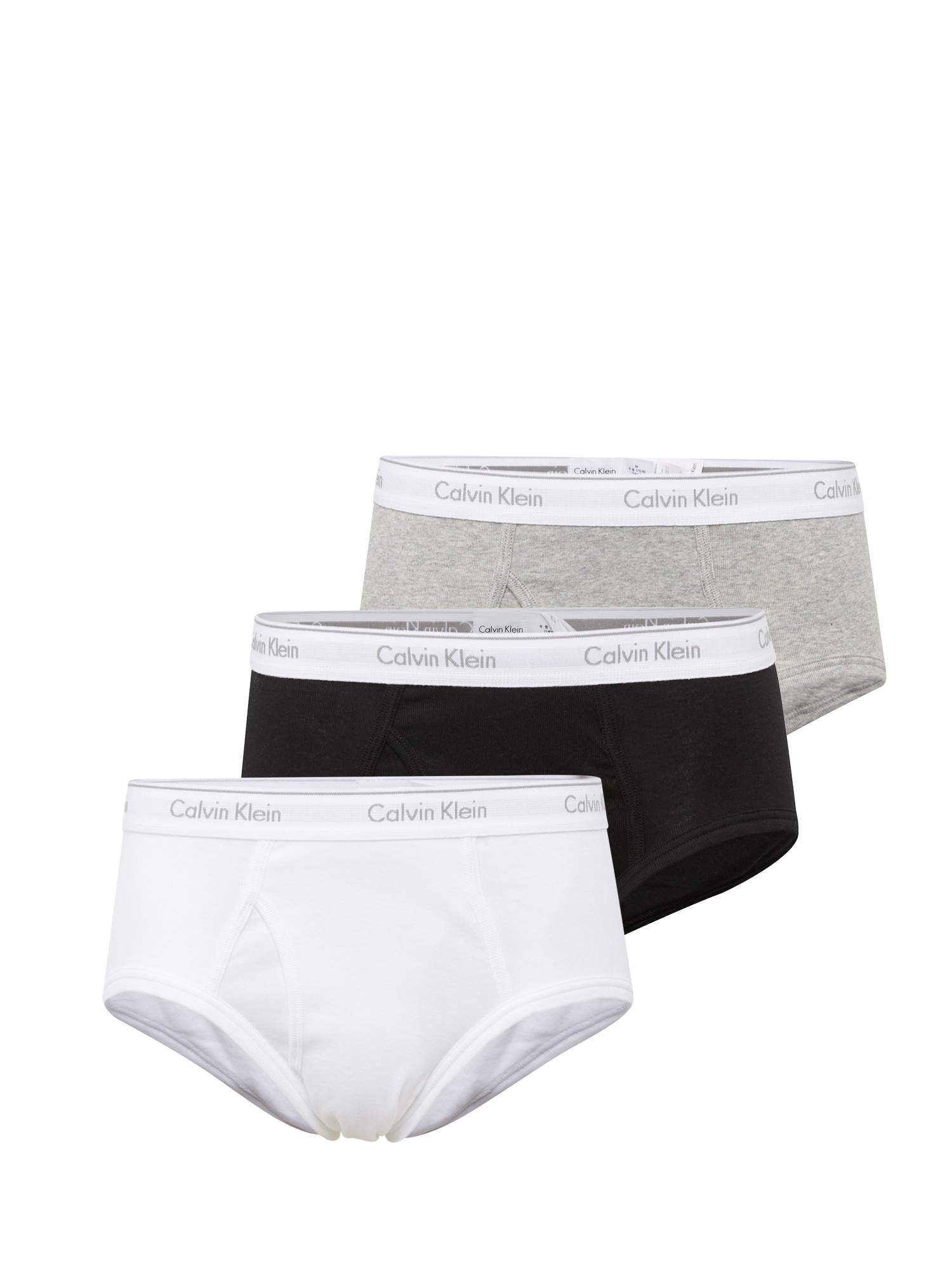 Calvin Klein Underwear Slip  fehér / szürke melír / fekete
