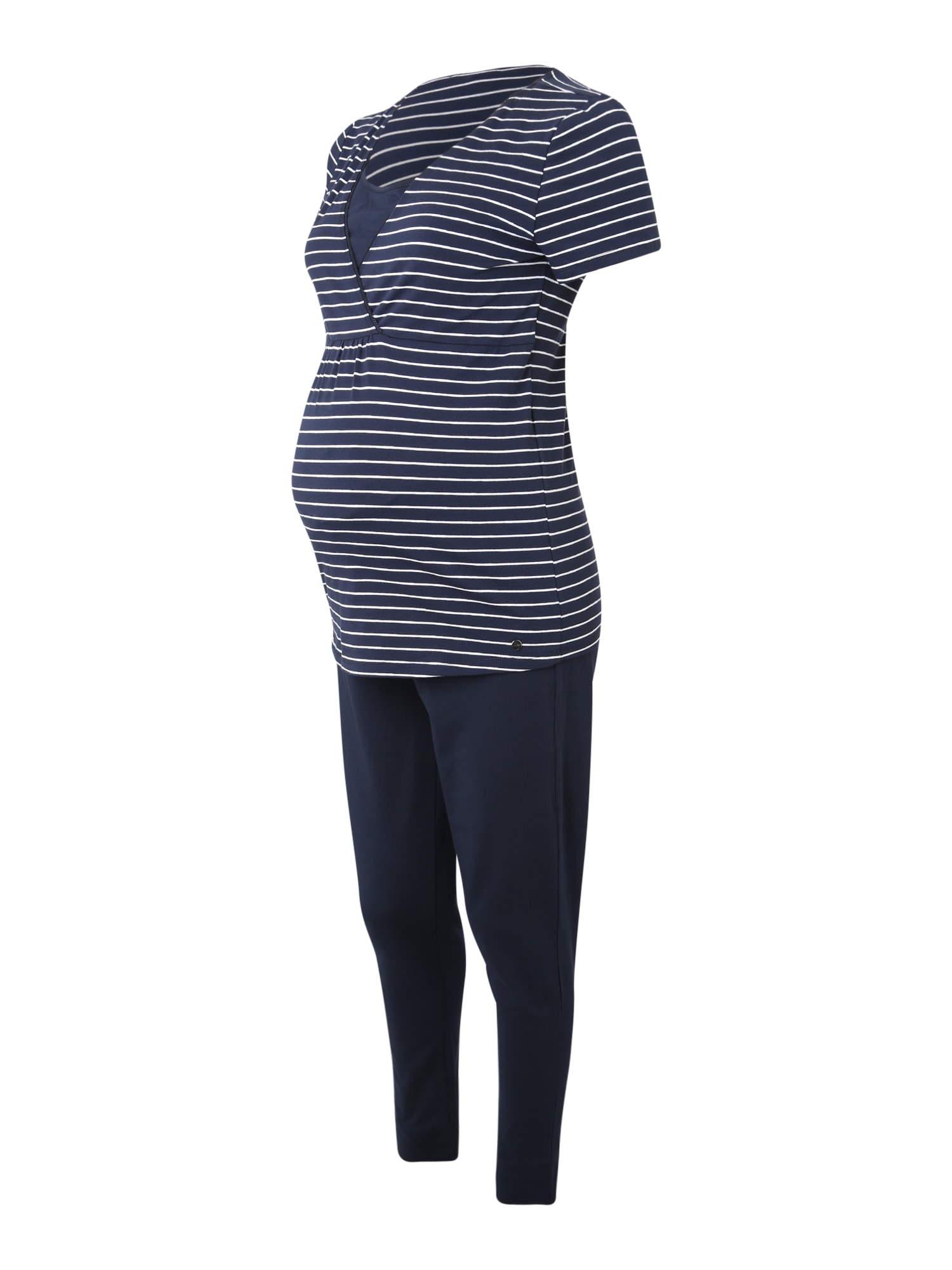Esprit Maternity Pizsama  fehér / tengerészkék