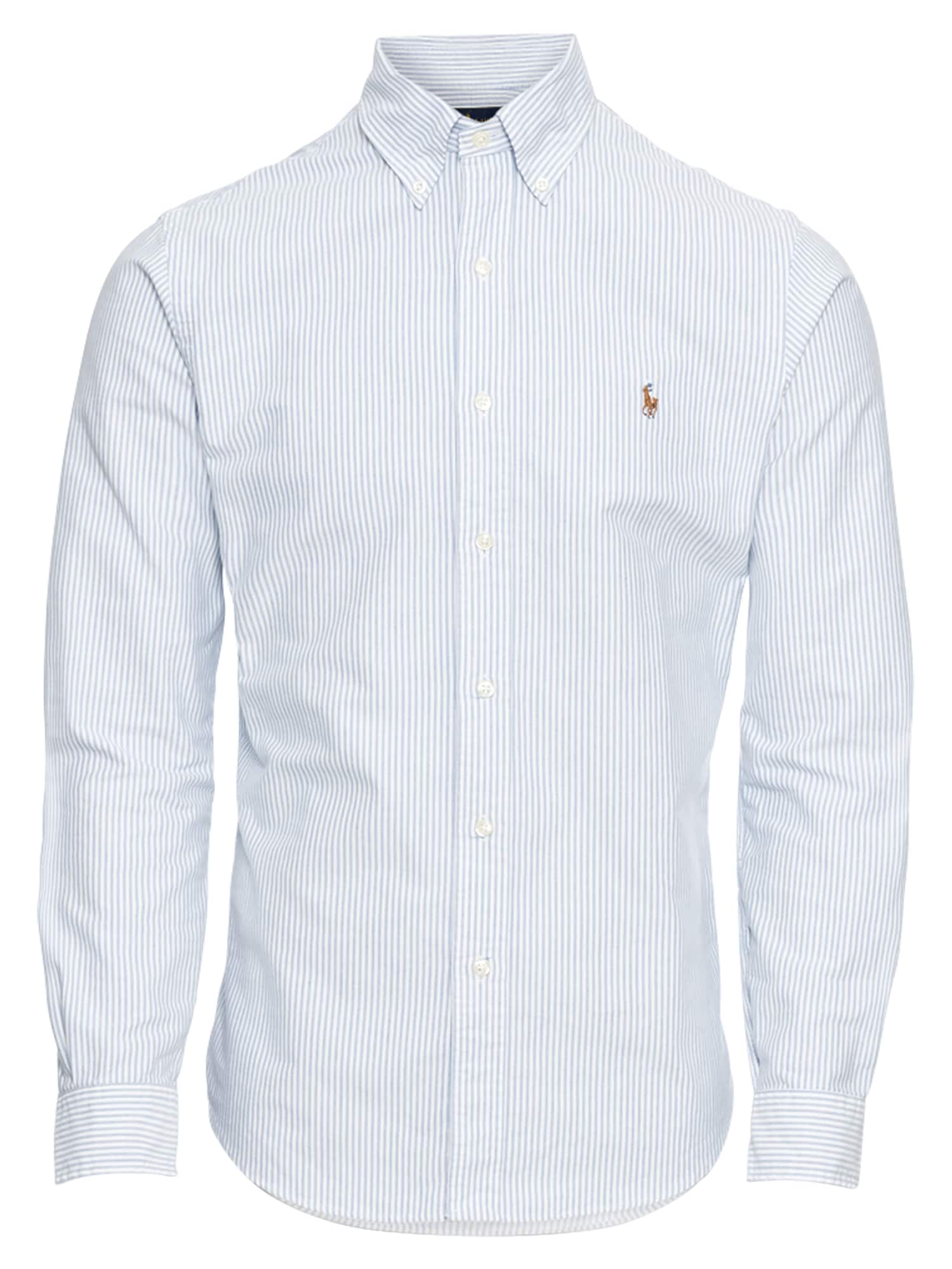 Polo Ralph Lauren Ing 'SL BD PPC SP-LONG SLEEVE-SPORT SHIRT'  kék / fehér