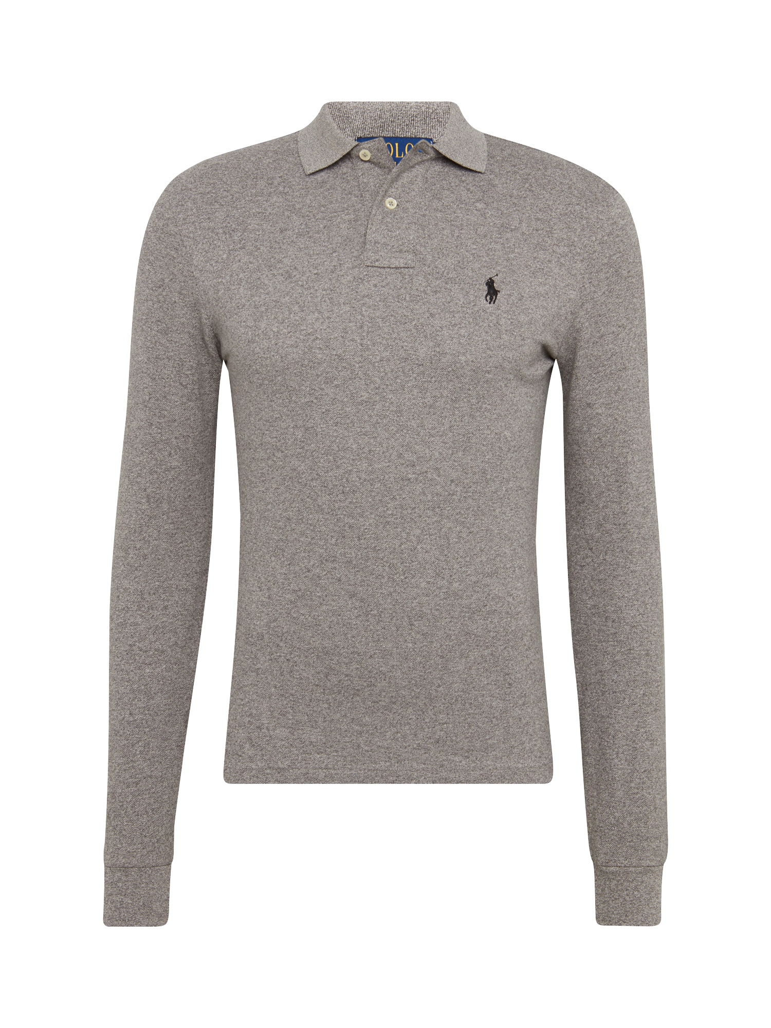 Polo Ralph Lauren Póló 'LSKCSLIMM2-LONG SLEEVE-KNIT'  sötétszürke