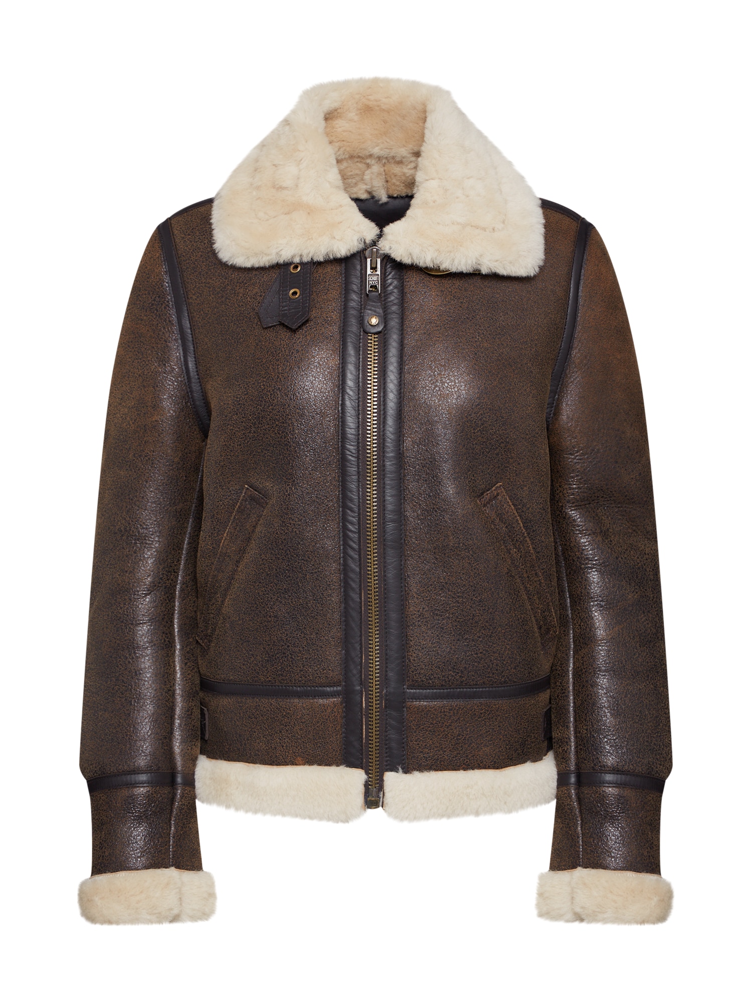 Schott NYC Átmeneti dzseki 'LC W 1257'  barna