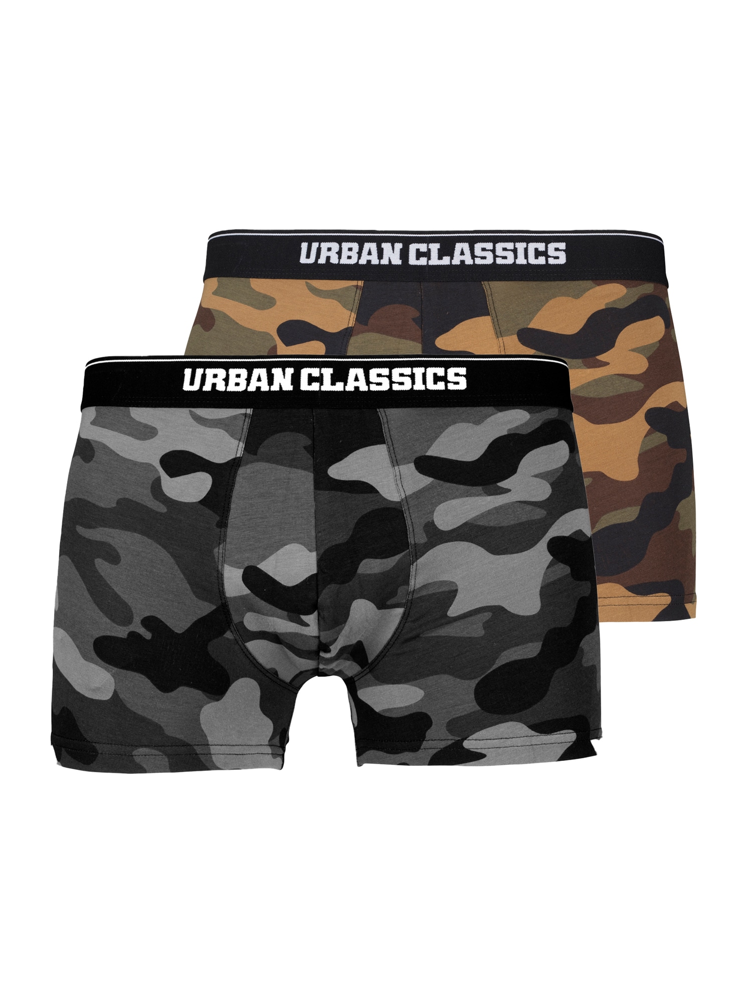 Urban Classics Boxeralsók  barna / szürke / khaki / homok / fekete
