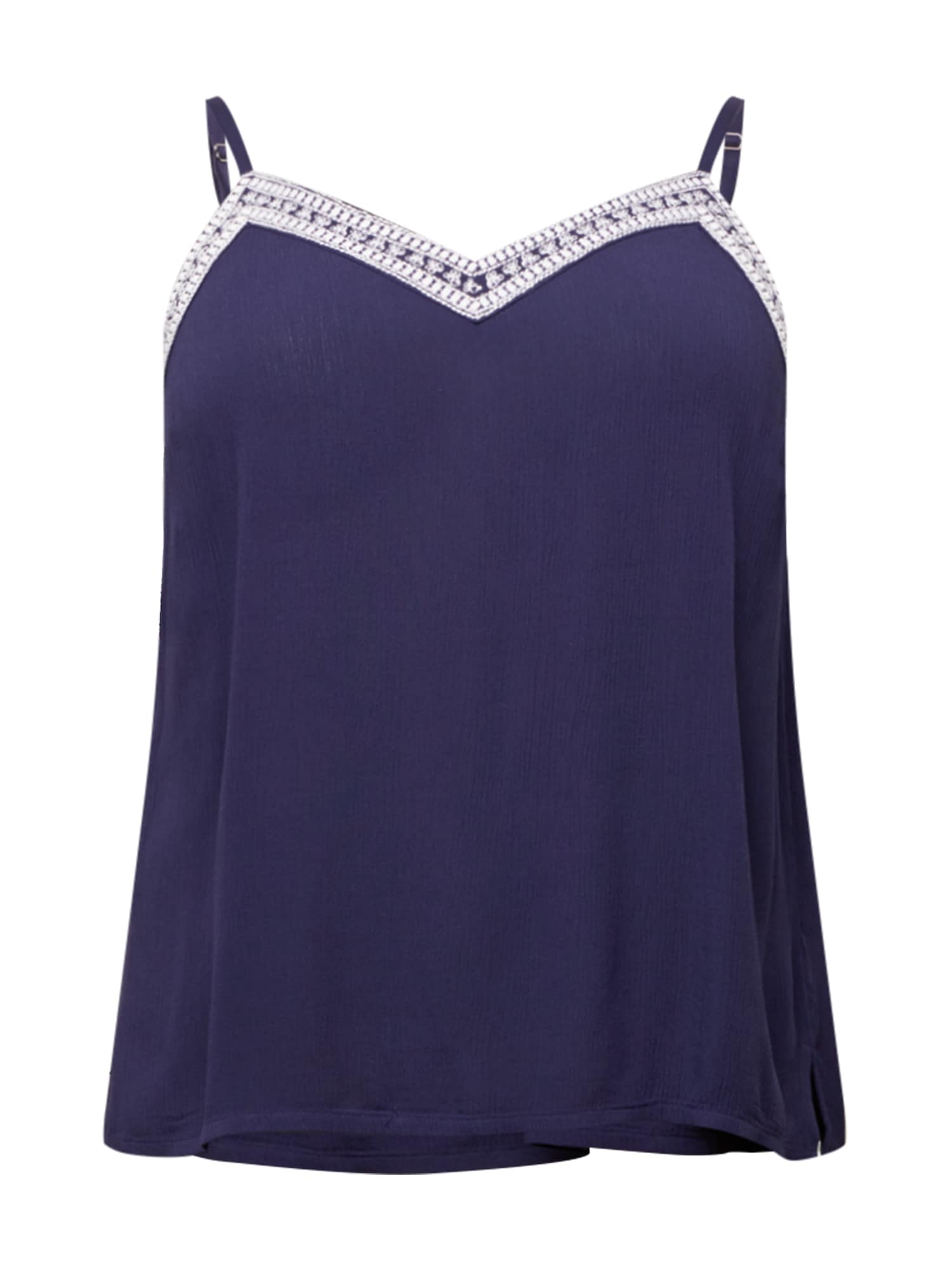 ABOUT YOU Curvy Top 'Juliette'  fehér / sötétkék