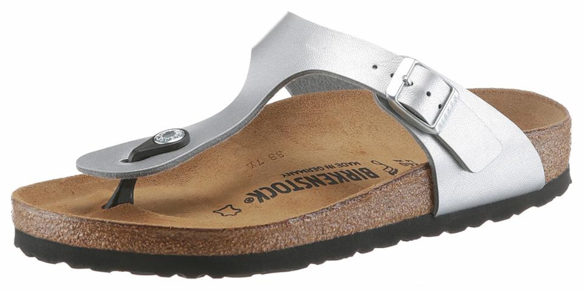 BIRKENSTOCK Szandálok 'Gizeh'  ezüst