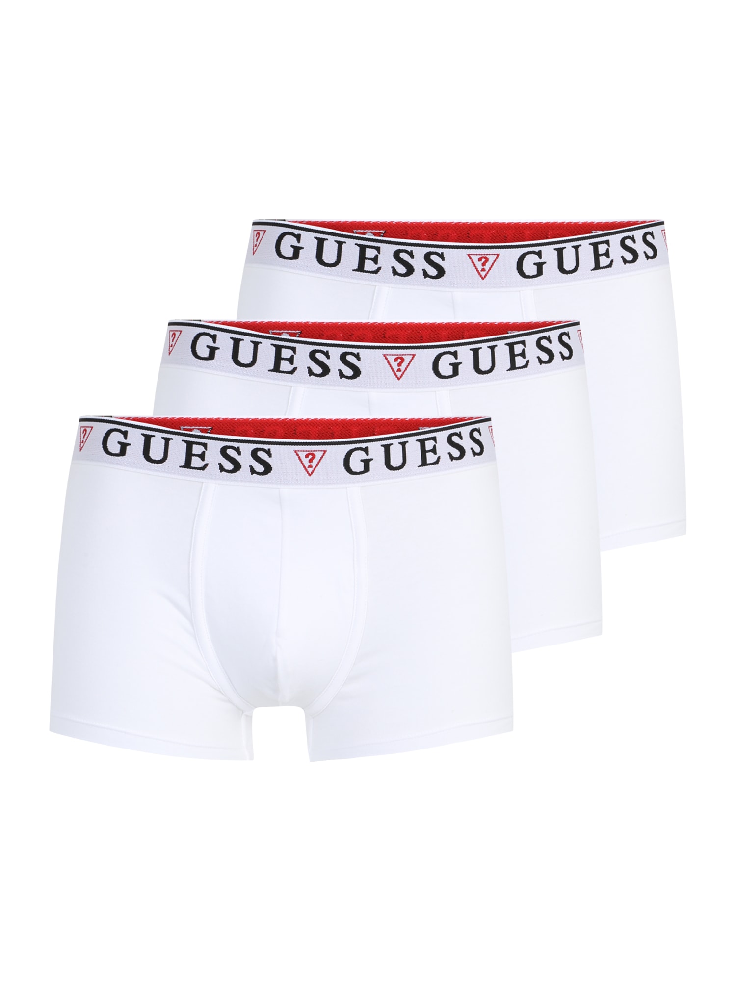 GUESS Boxeralsók  fehér / fekete / tűzpiros