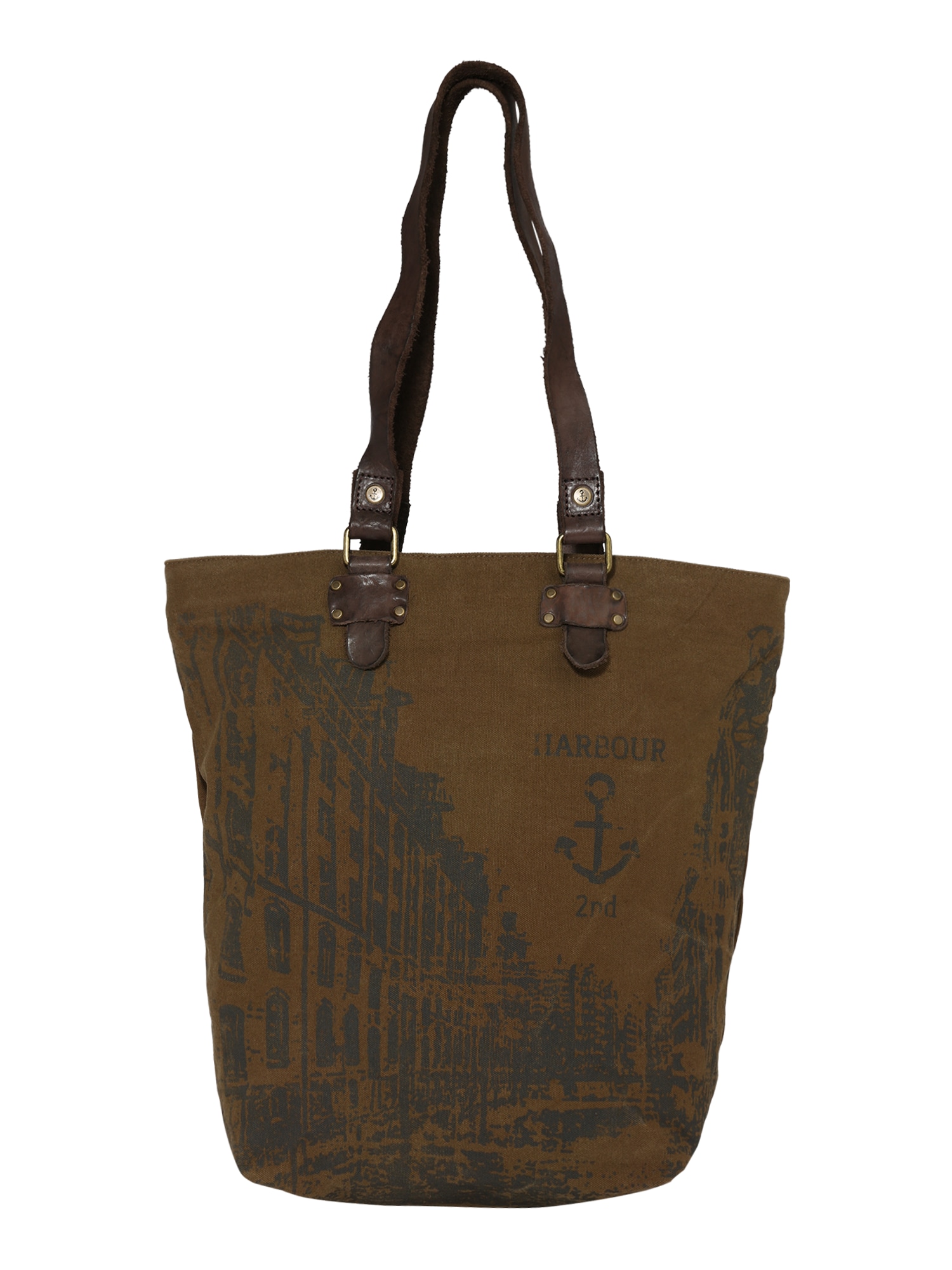 Harbour 2nd Shopper táska 'Pauli'  fekete / barna