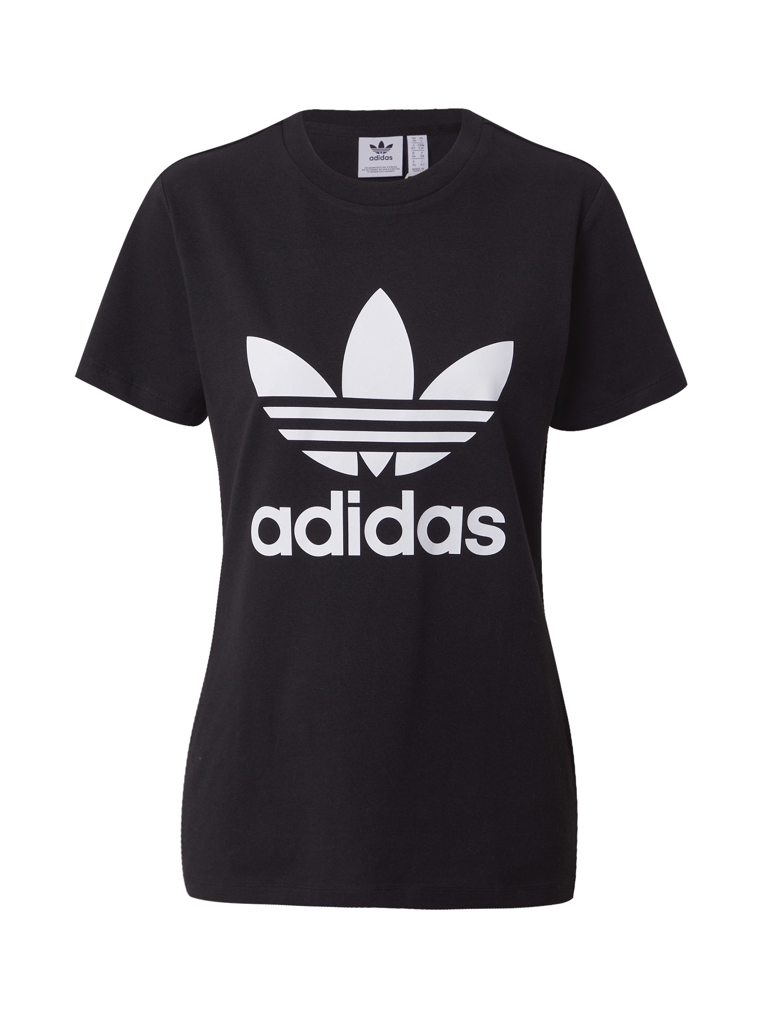 ADIDAS ORIGINALS Póló 'TREFOIL TEE'  fekete / fehér