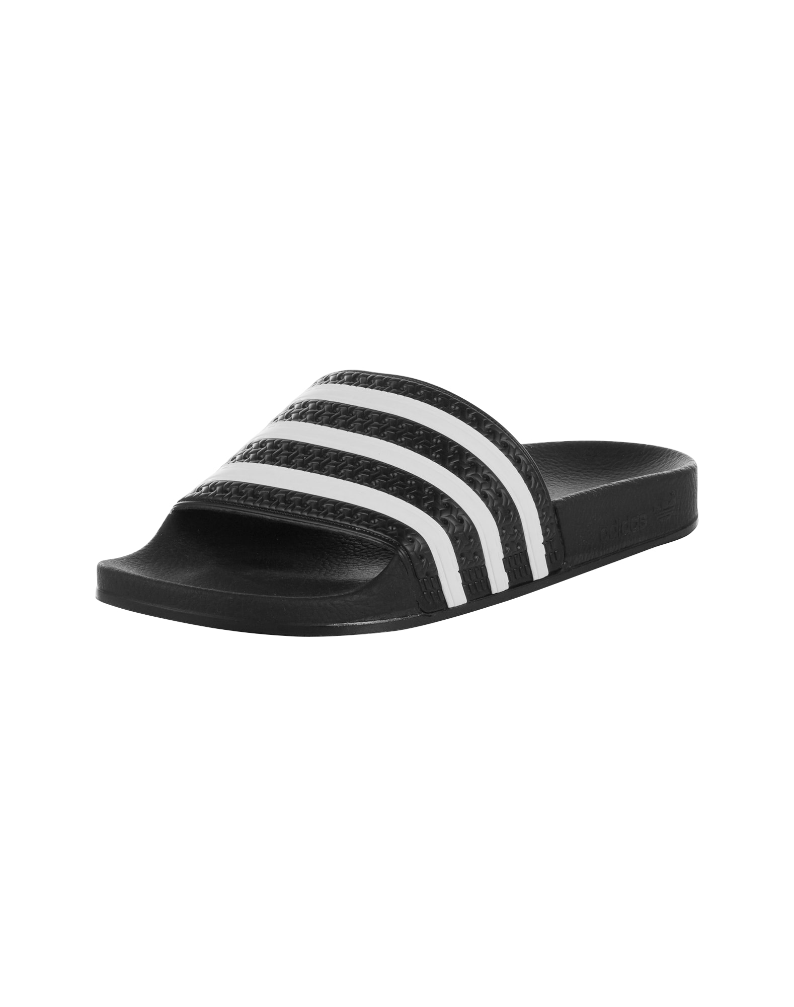 ADIDAS ORIGINALS Strandcipő 'Adilette'  fekete / fehér