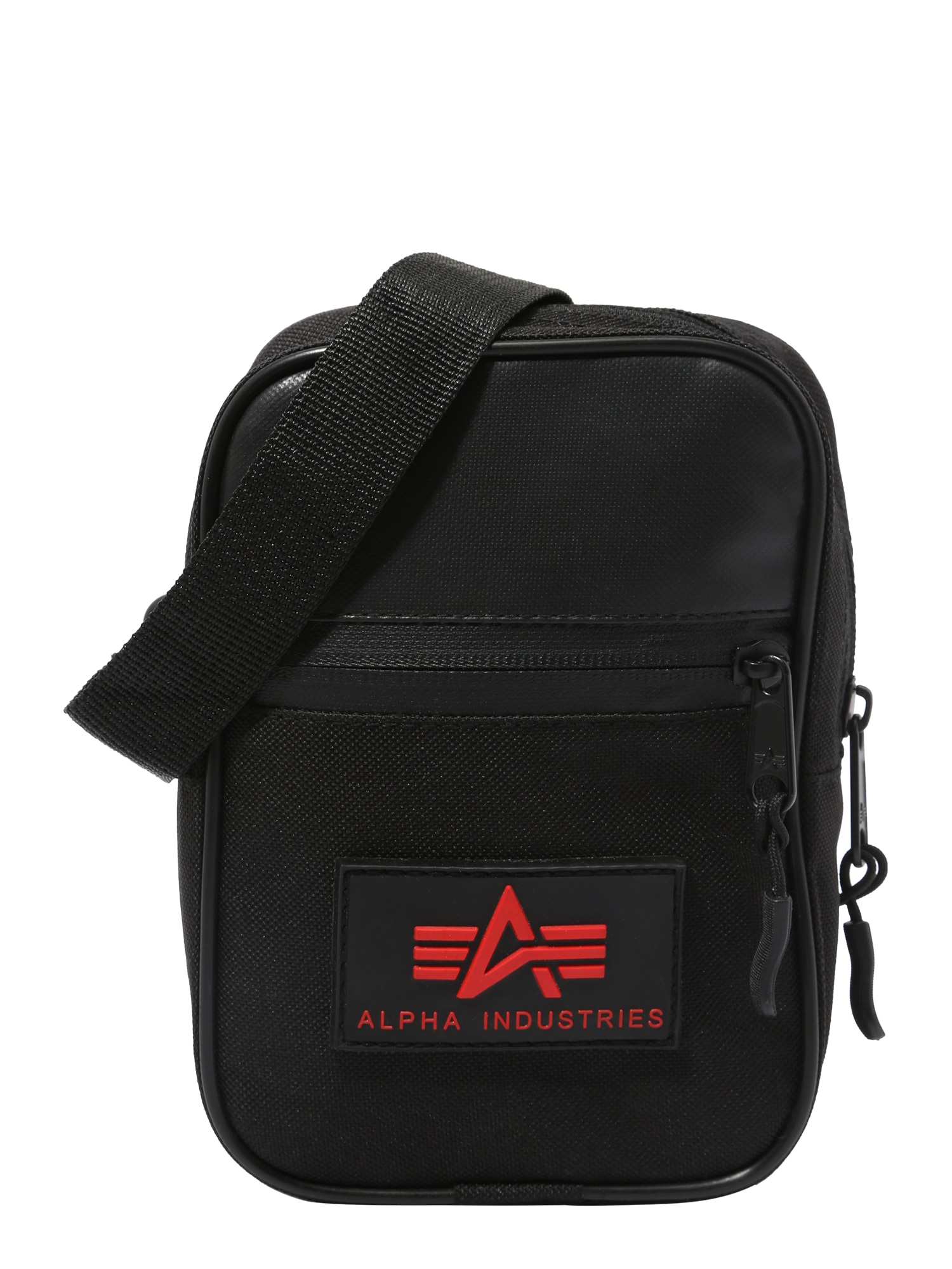 ALPHA INDUSTRIES Válltáska  fekete / piros