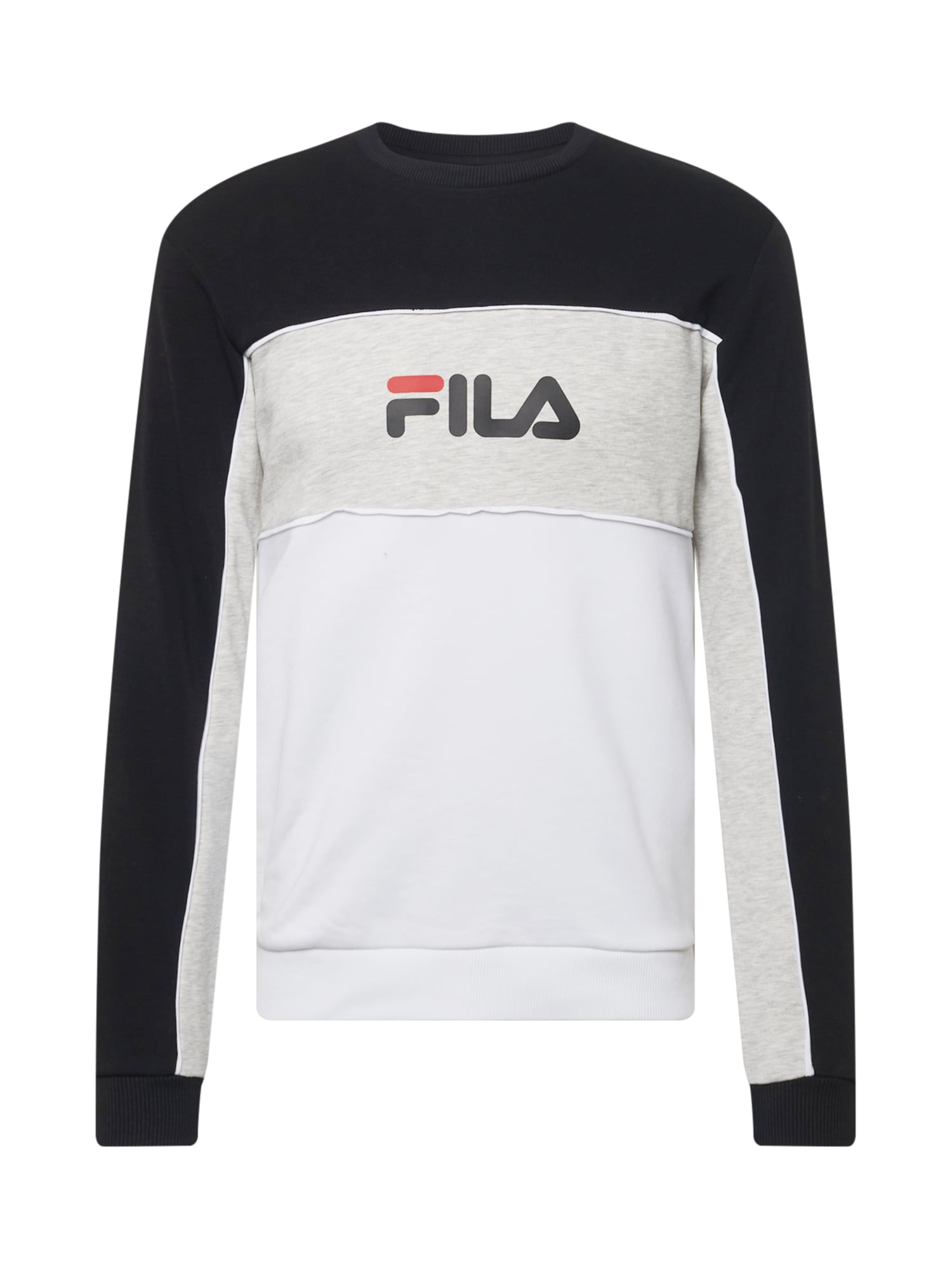 FILA Tréning póló 'AQIL'  fehér / szürke / fekete