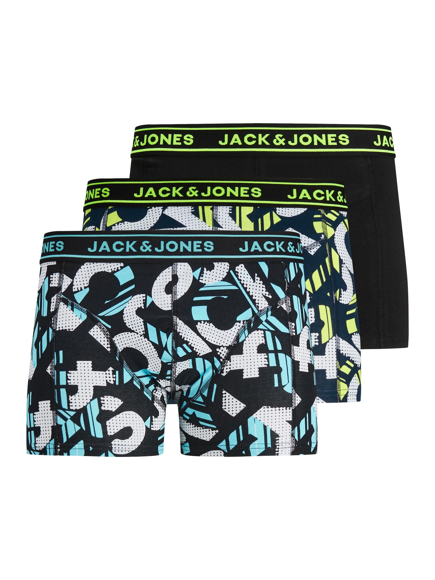 Jack & Jones Junior Alsónadrág  neonsárga / tengerészkék / fekete / fehér / vízszín