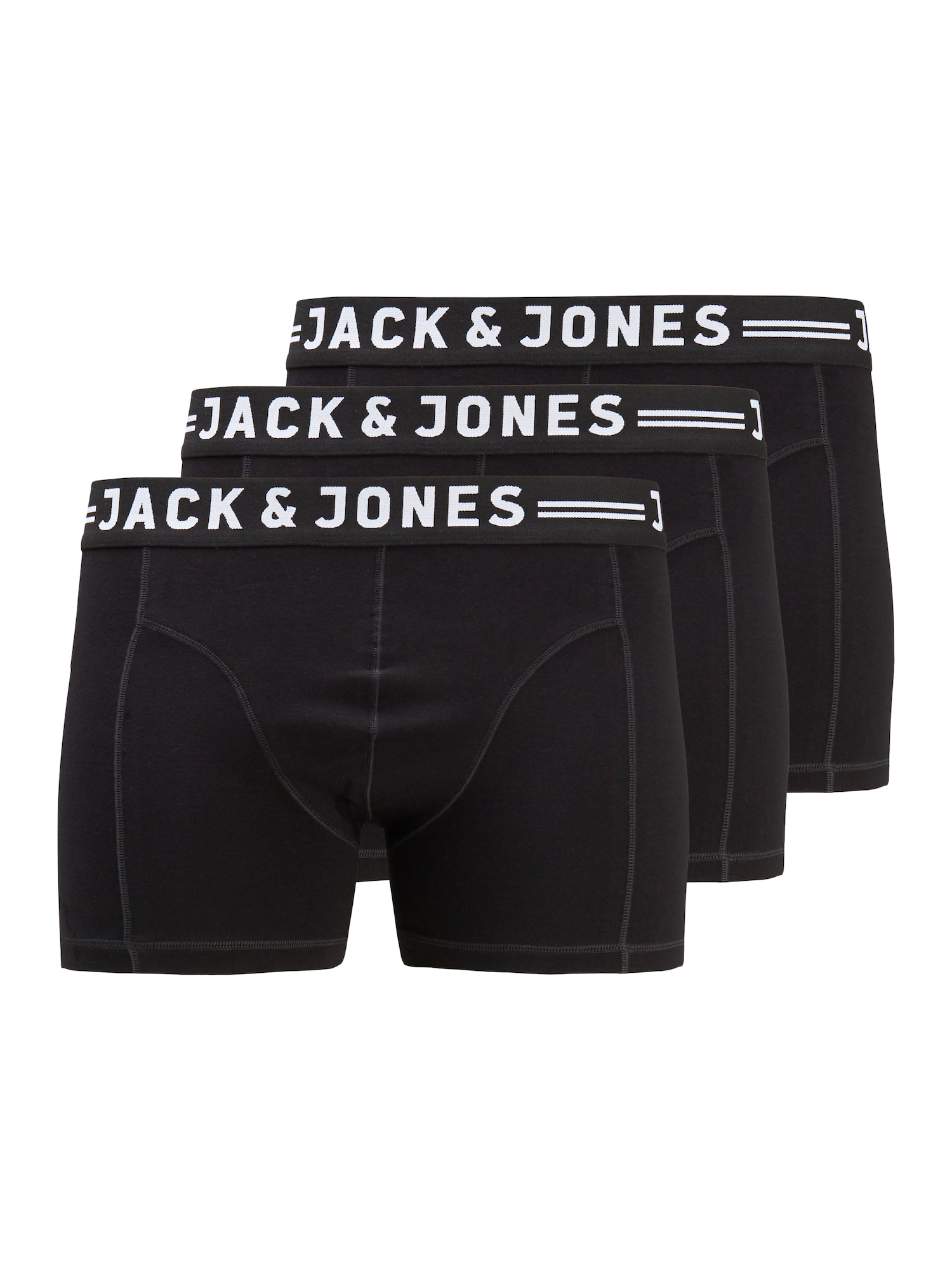 Jack & Jones Plus Boxeralsók 'Sense'  fekete / fehér
