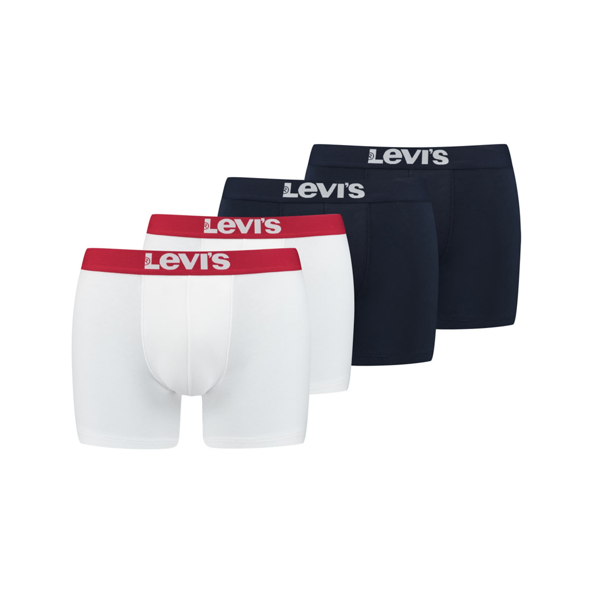 LEVI'S Boxeralsók  fekete / fehér / piros