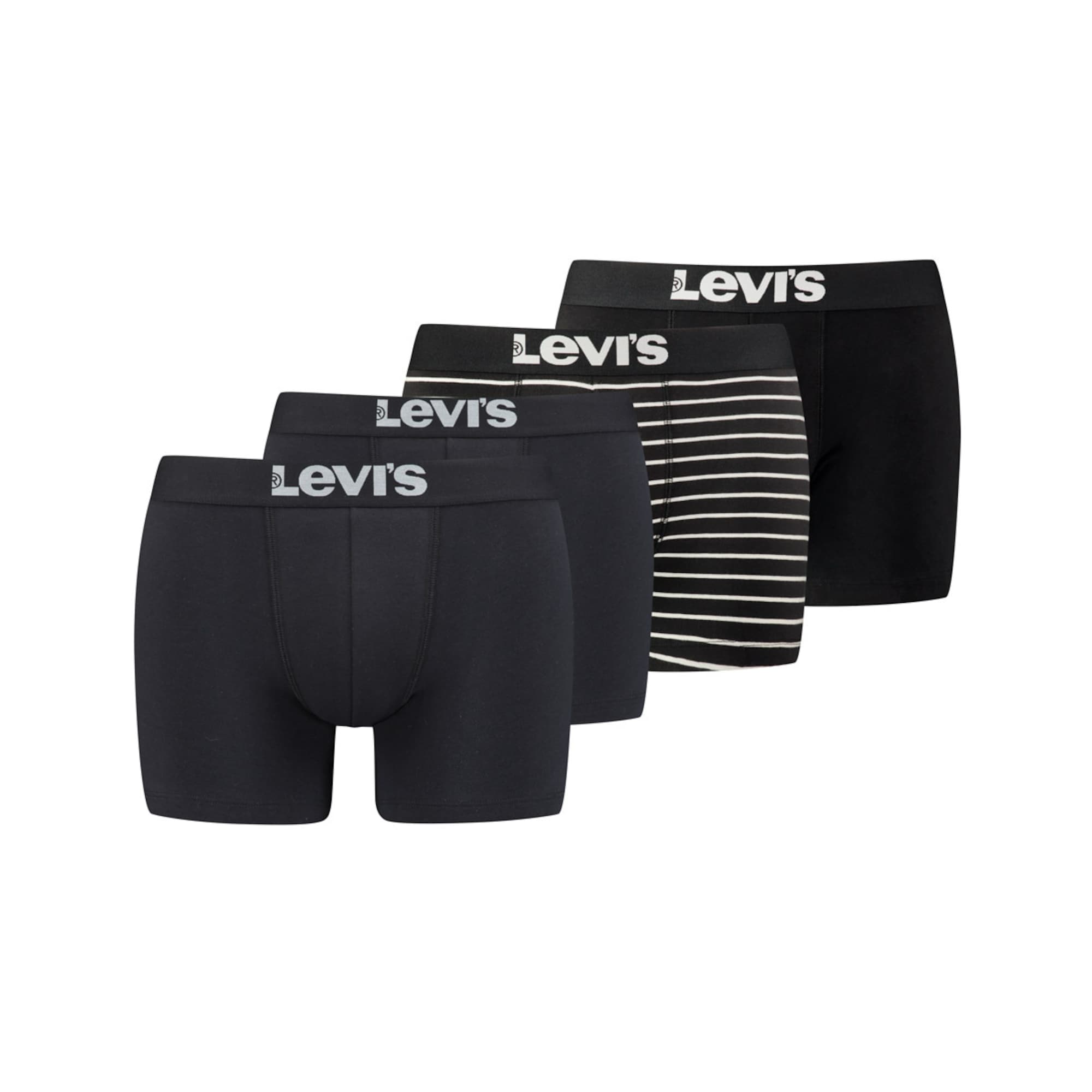 LEVI'S Boxeralsók  fekete / fehér
