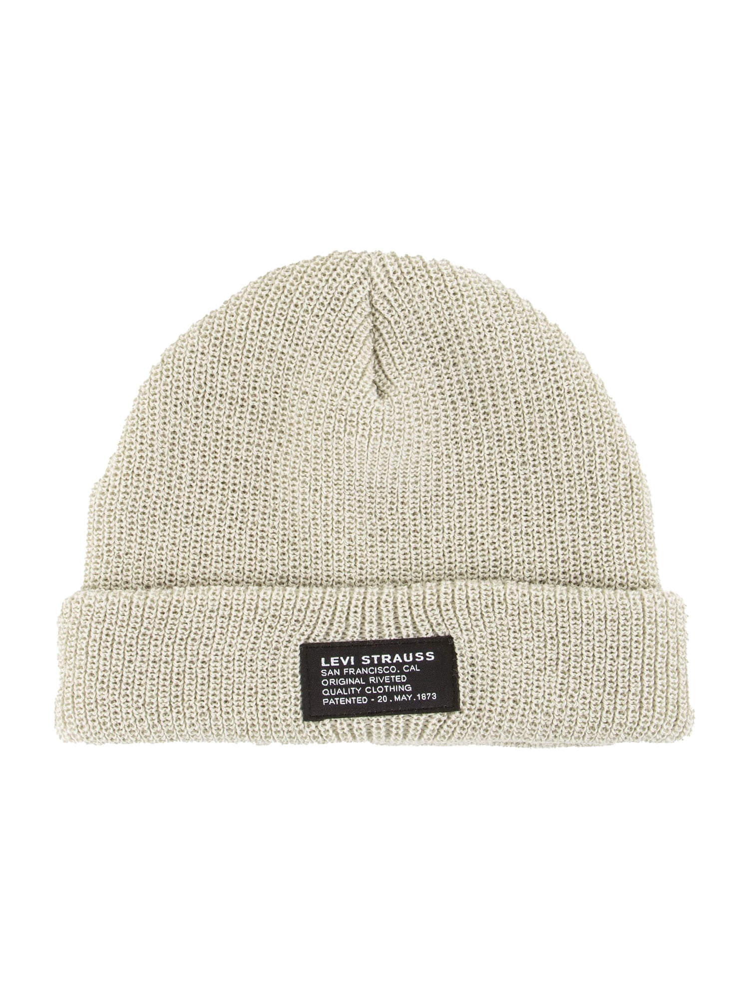 LEVI'S Sapka 'CROPPED BEANIE - NO HORSE PULL PATCH'  krém