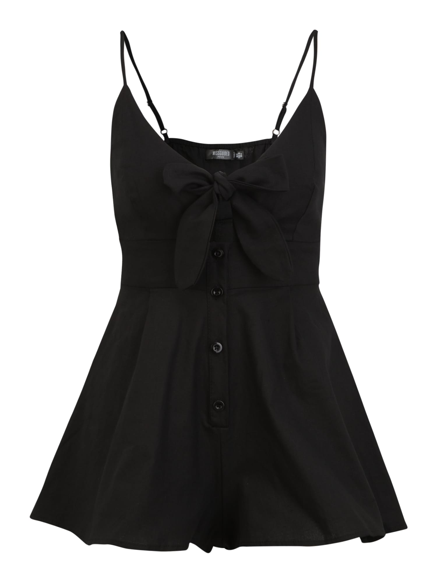 Missguided Petite Kezeslábas  fekete