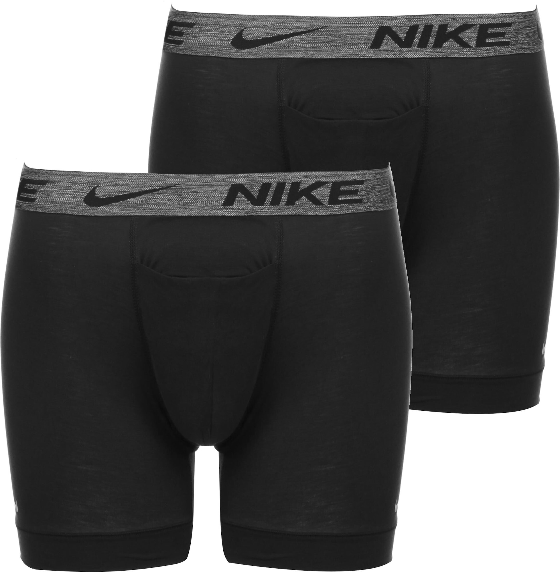 NIKE Sport alsónadrágok  fekete / szürke melír