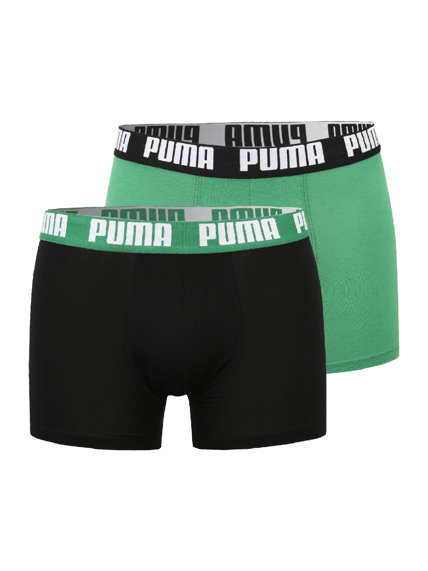 PUMA Boxeralsók  fekete / fehér / fűzöld