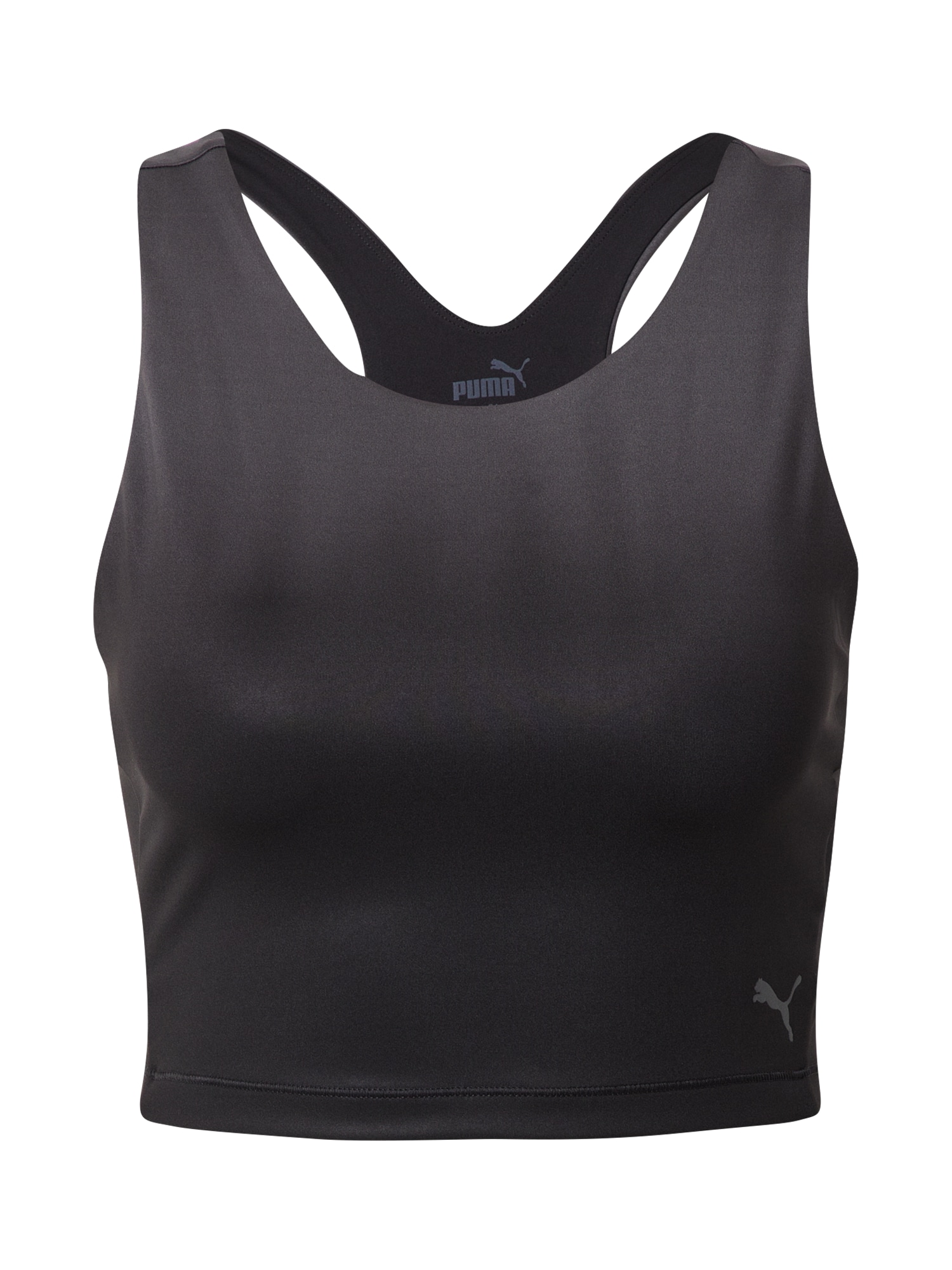 PUMA Sport top  fekete / fehér / sötétszürke