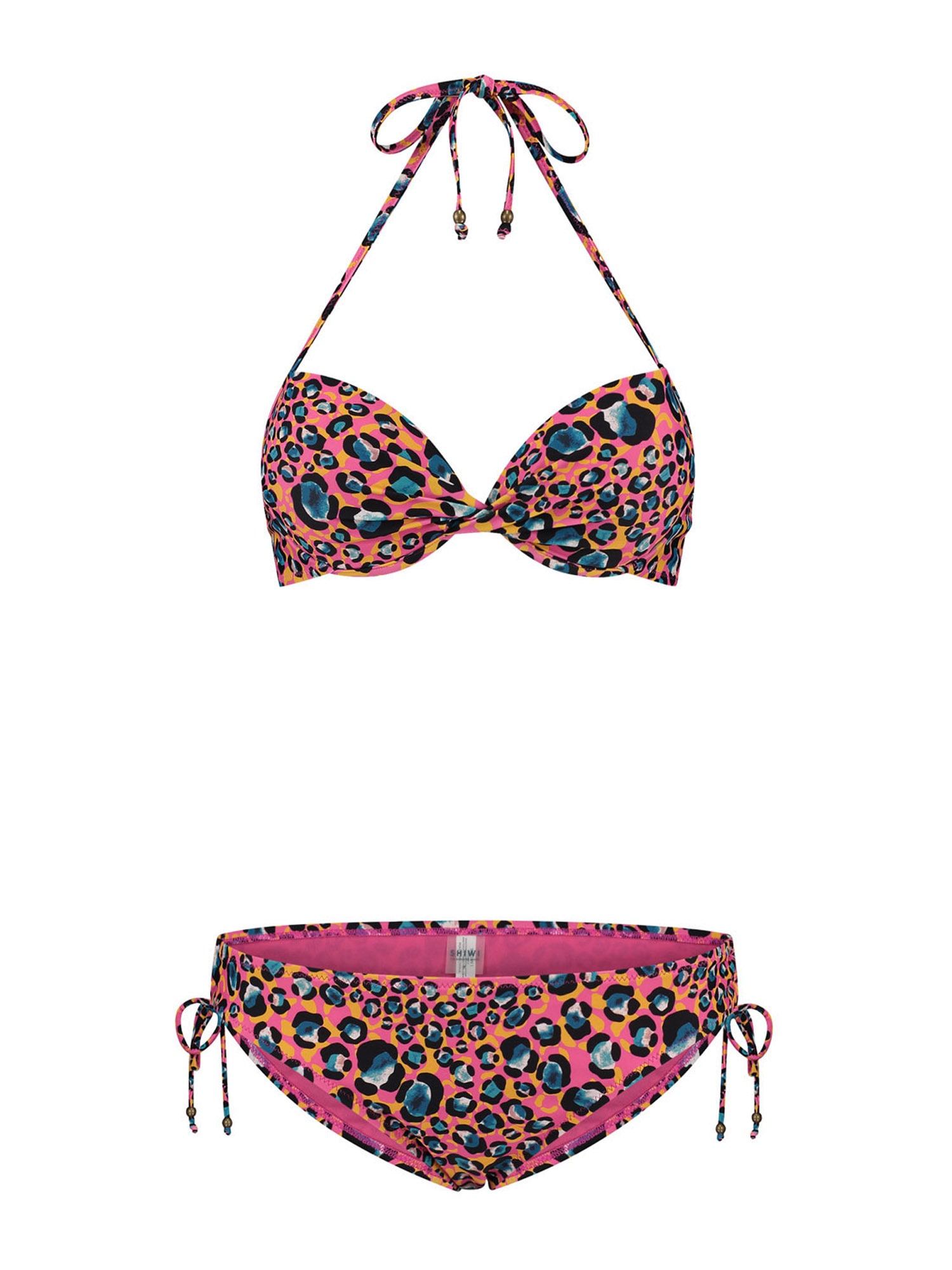 Shiwi Bikini  világos-rózsaszín / fekete / égkék / greige / aranysárga